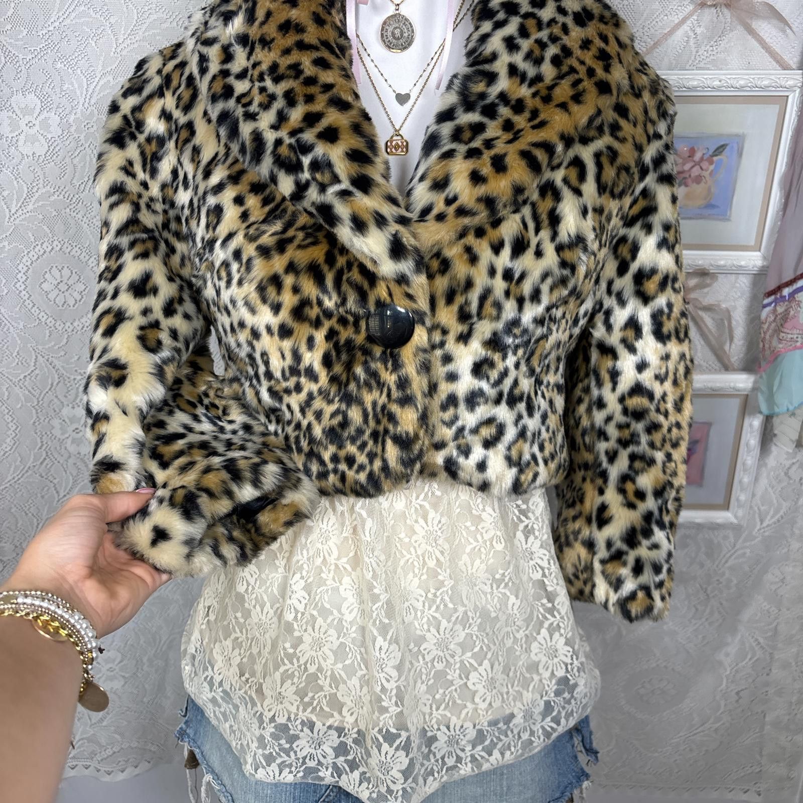 Other vintage cheetah print fur jacket Size S / US 4 / IT 40 - 3 Thumbnail