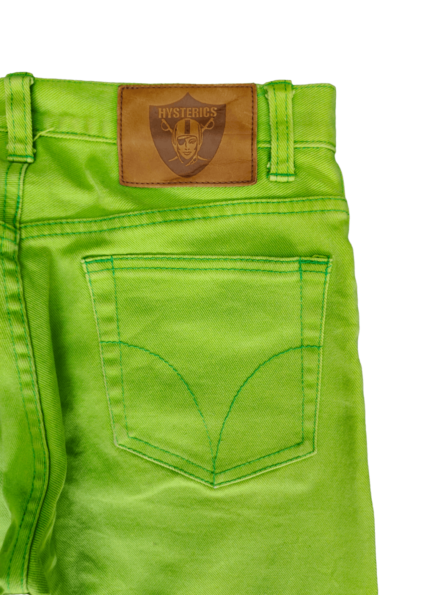 Hysteric Glamour OG 90s Hysteric Glamour Neon Green Skinny Jeans Size US 27 - 9 Thumbnail