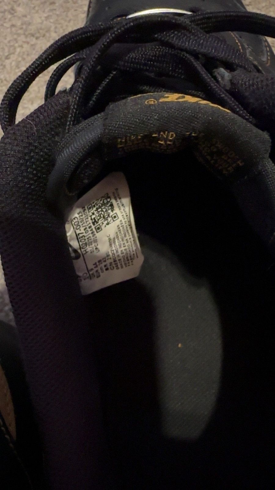 Nike Black and gold Airforce 1 Size US 10 / EU 43 - 5 Thumbnail