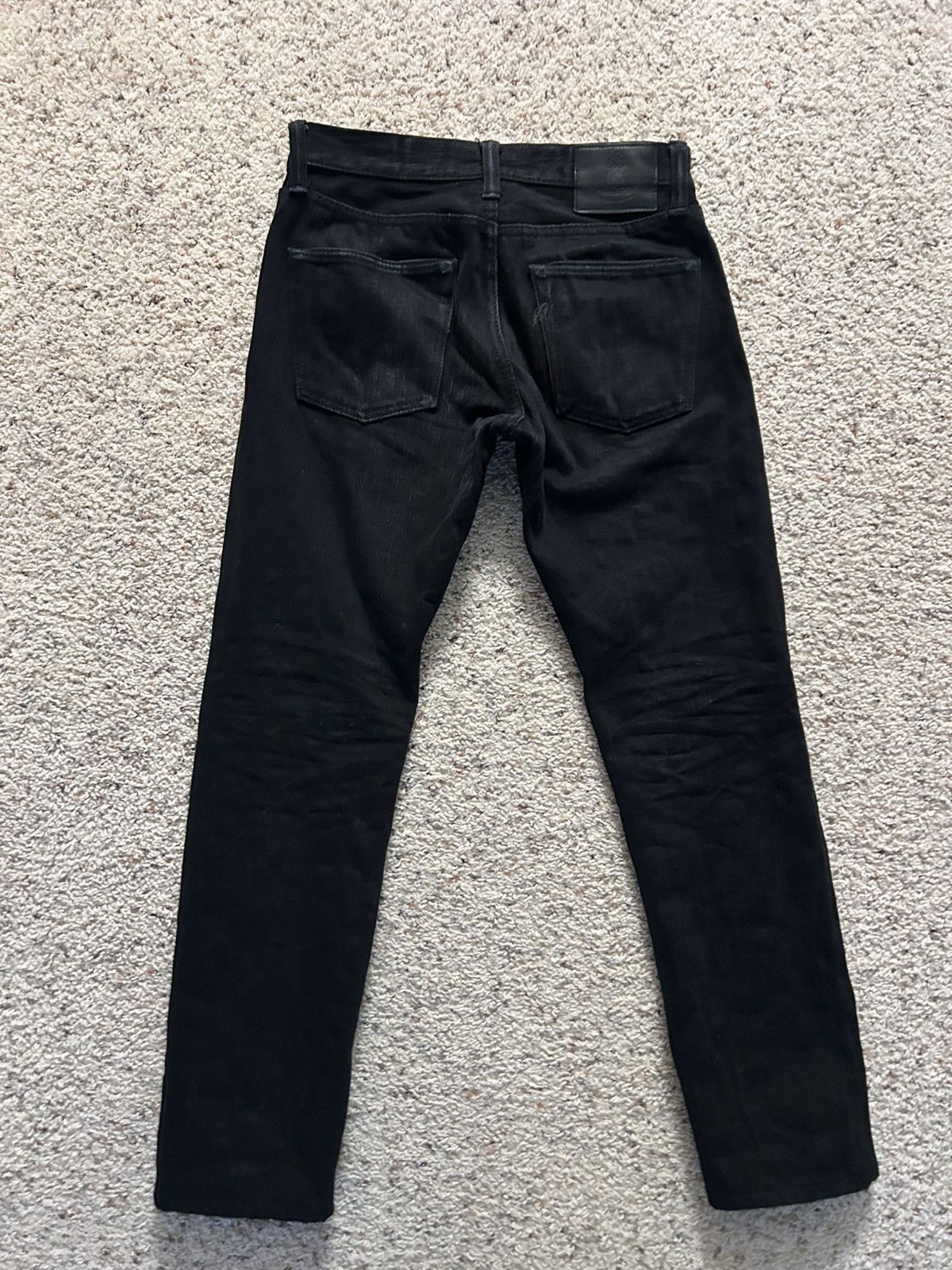 Pure Blue Japan Pure Blue Japan EX-BB-013 Extra Slub Black Slim Tapered (31) Size US 31 - 5 Thumbnail
