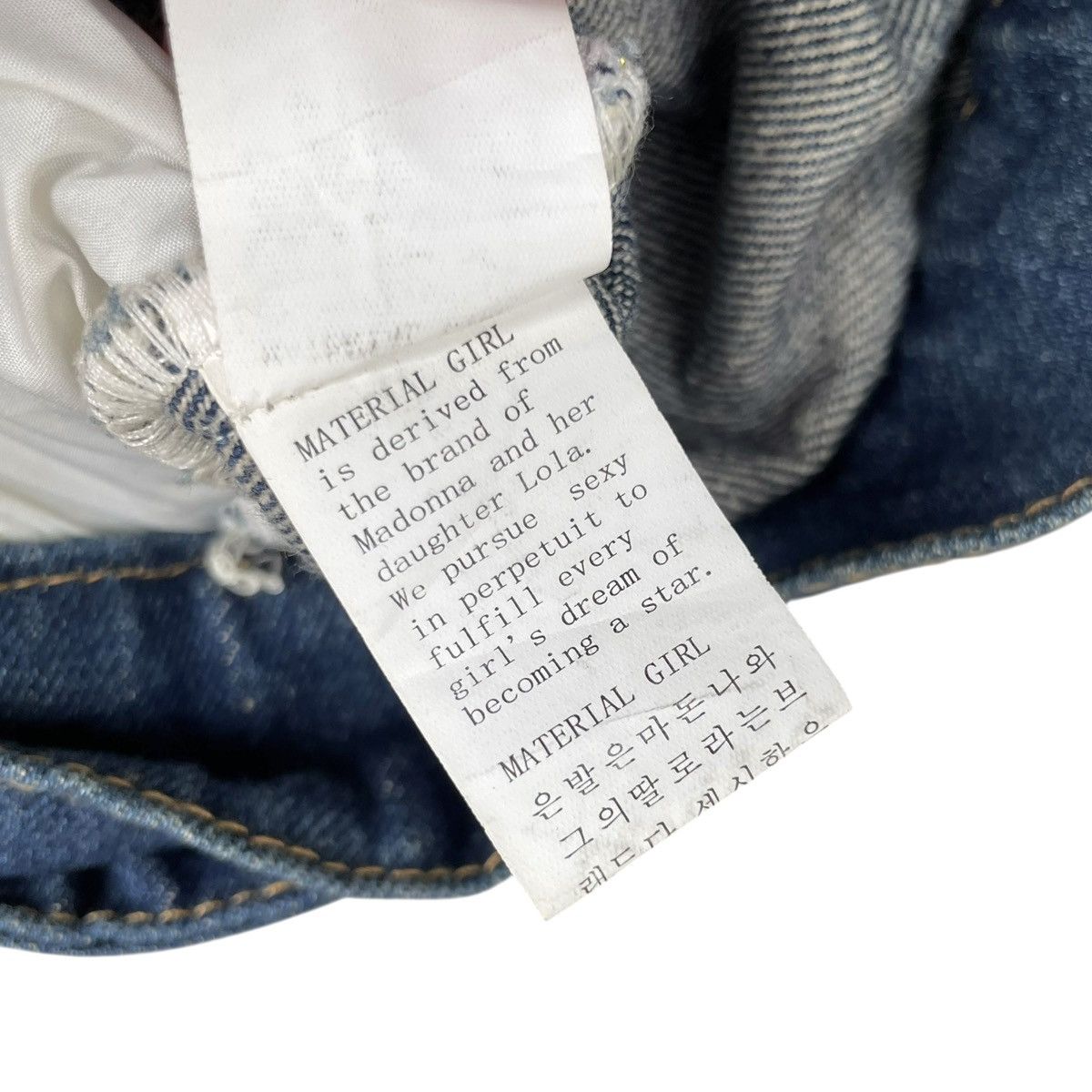 Vintage Material Girl By Madonna Oversize WMN Denim Trucker Jacket Size M / US 6-8 / IT 42-44 - 13 Thumbnail