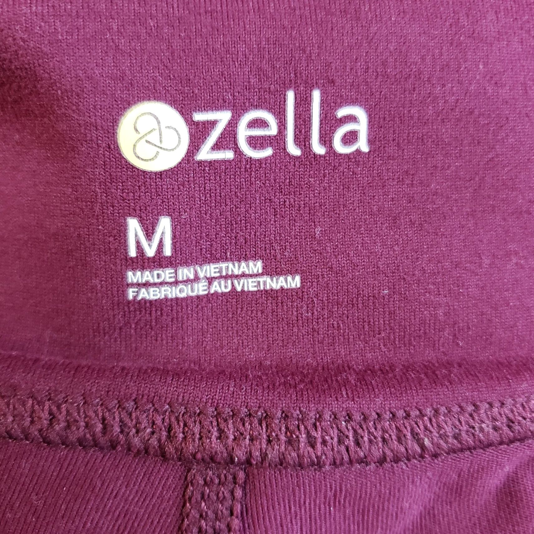 Vintage Zella Womens Capri Leggings M Purple Mid Rise Capris Activewear Size 32" / US 10 / IT 46 - 4 Thumbnail