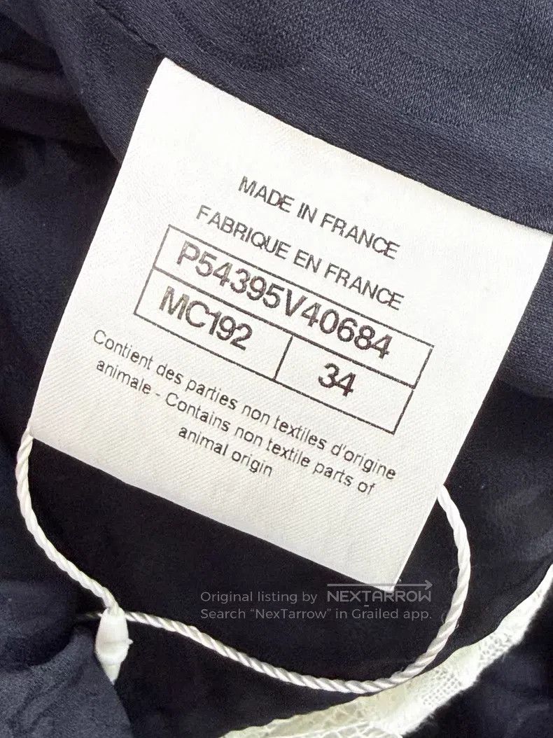 Chanel Chanel Lace bow stitching tweed long-sleeved dress Size XXS / US 00 / IT 34 - 7 Thumbnail