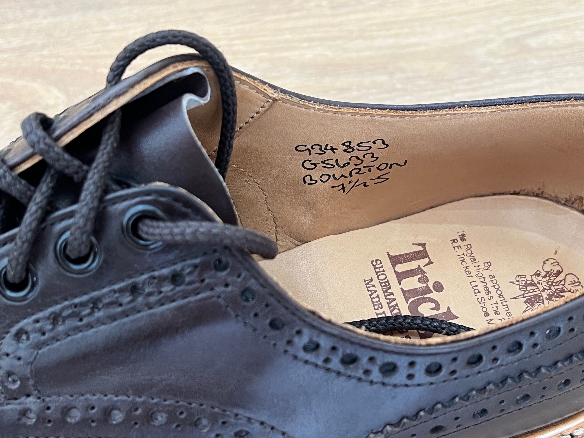 Tricker's Bourton Commando Espresso Burnished Calf Size US 8.5 / EU 41-42 - 7 Thumbnail