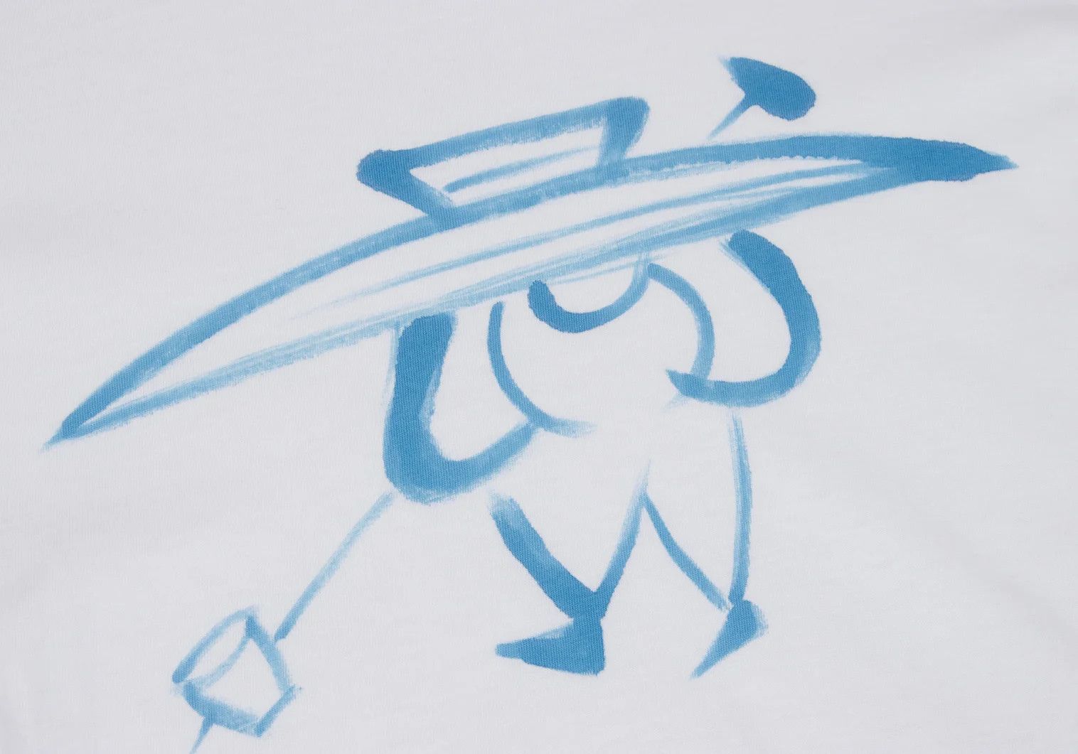 Yohji Yamamoto Yohji Yamamoto Drawing Print T-Shirt White Blue M Size US M / EU 48-50 / 2 - 5 Thumbnail