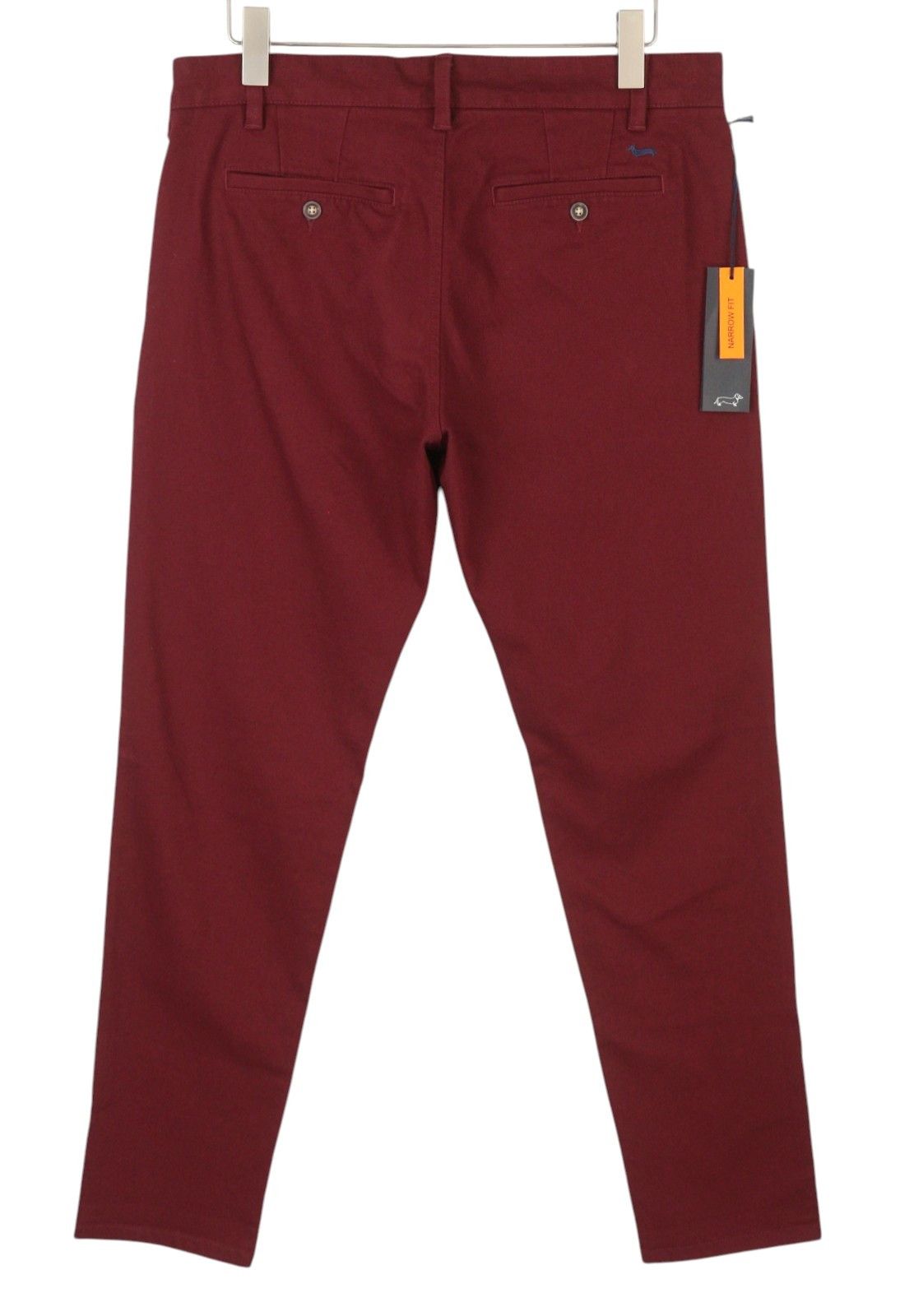 Harmont & Blaine 50 W36 Burgundy Narrow Zip Fly Chino Trousers 89121 Size US 36 / EU 52 - 4 Thumbnail