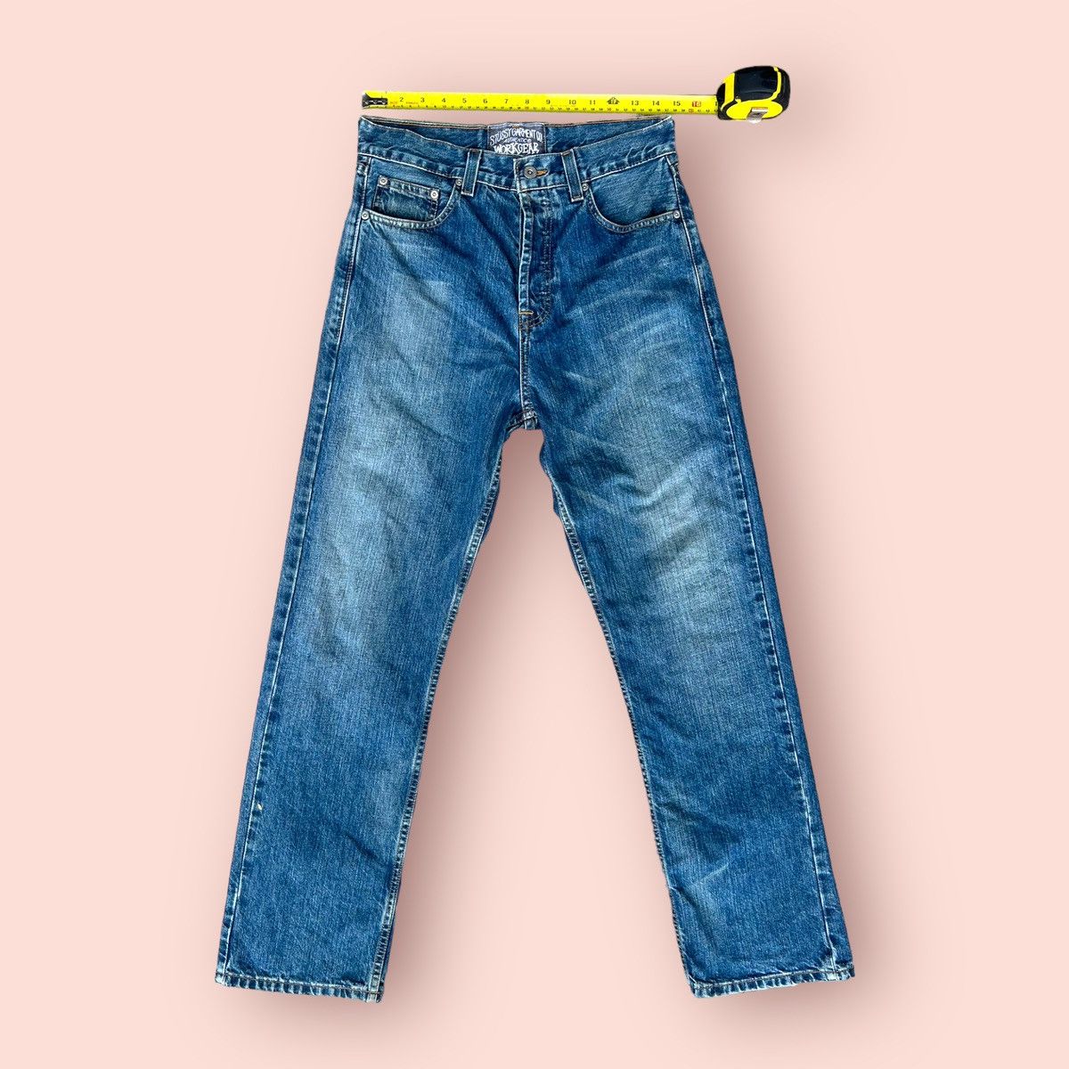 Stussy VINTAGE STUSSY JEANS STRAIGHT CUT WORKWEAR DENIM Size US 29 - 22 Thumbnail