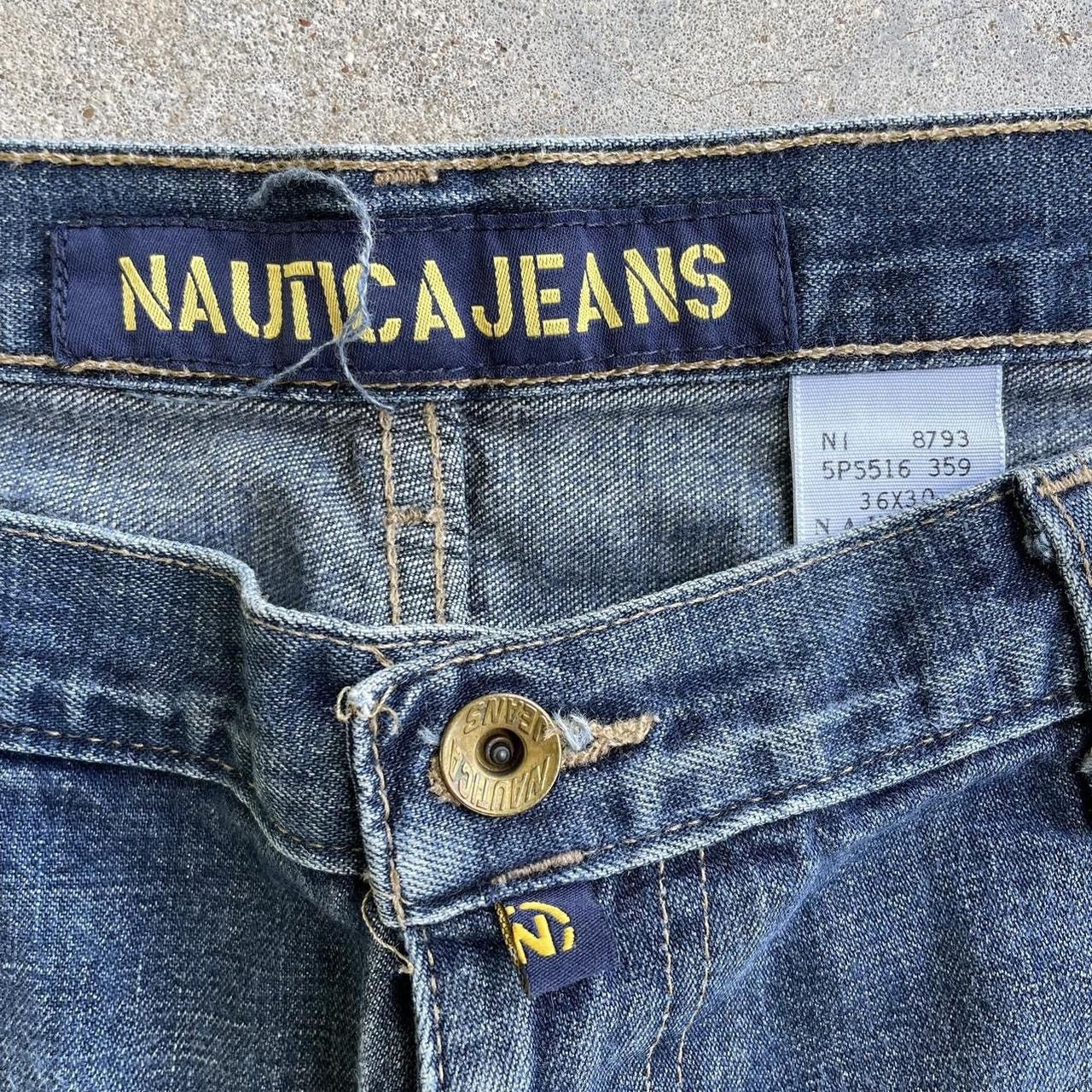 Japanese Brand × Vintage Crazy vintage baggy Y2K wide leg Nautica cyber skater pants Size US 38 / EU 54 - 7 Thumbnail