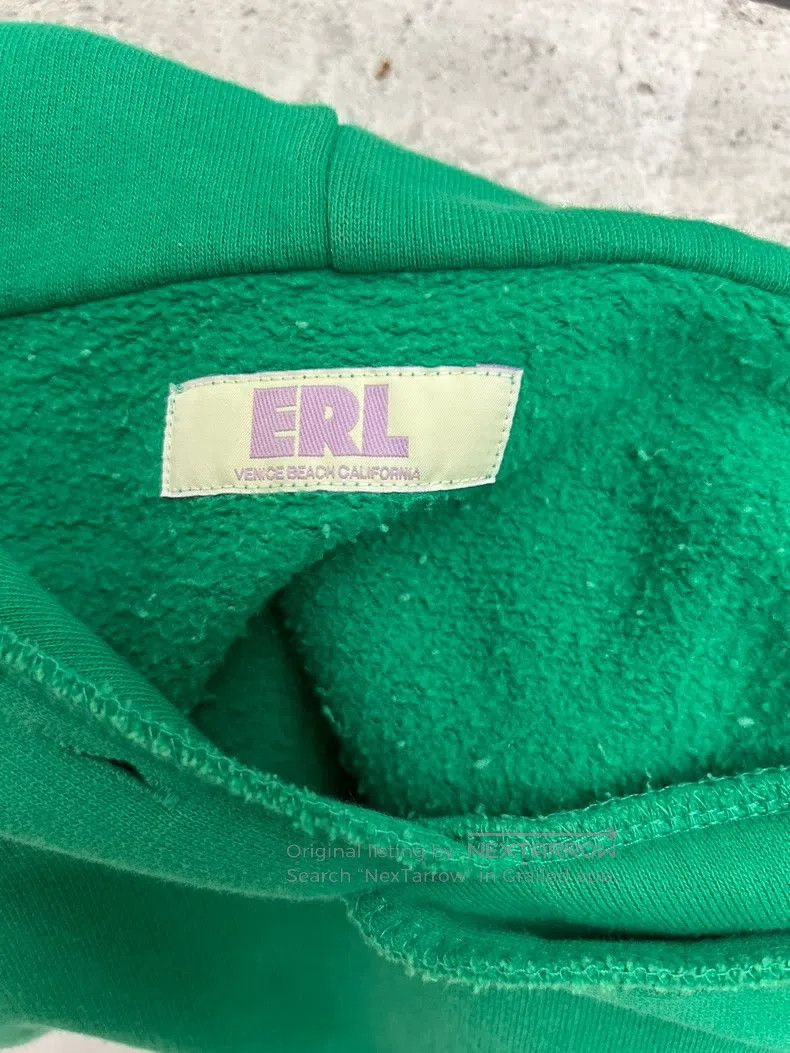 ERL ERL Venice Beach logo green hooded sweatshirt, be nice let Size US L / EU 52-54 / 3 - 6 Thumbnail