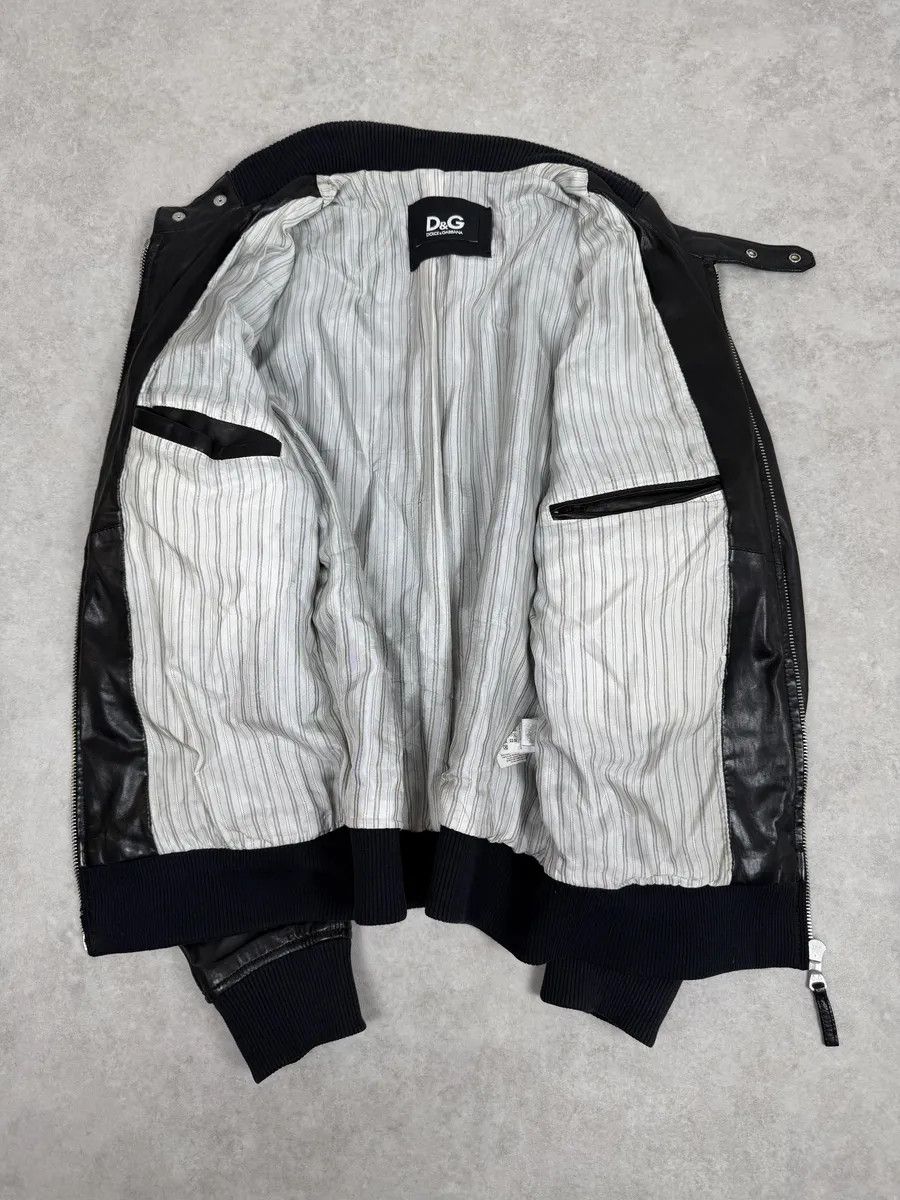 Dolce & Gabbana 2000s Dolce & Gabbana Spy Black Leather Jacket Size US M / EU 48-50 / 2 - 6 Thumbnail