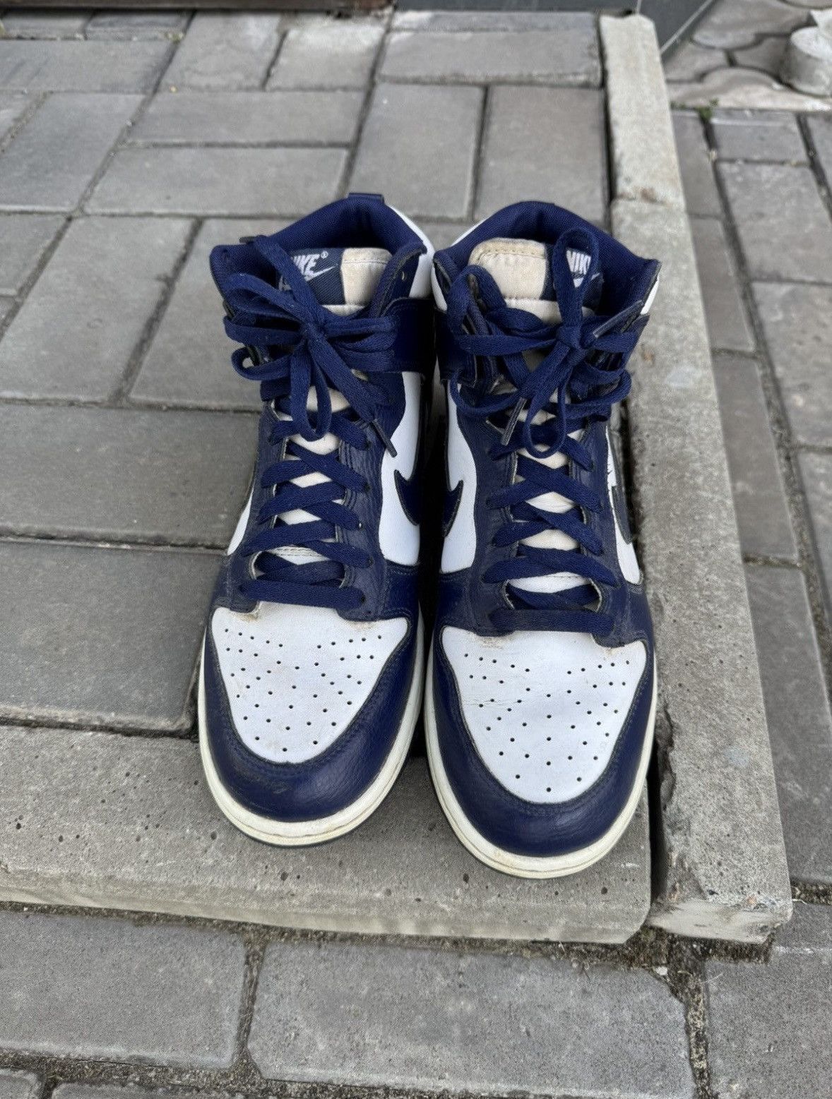 Nike Vintage Nike Dunk High Blue Marine size Us 8 Size US 8 / EU 41 - 4 Thumbnail