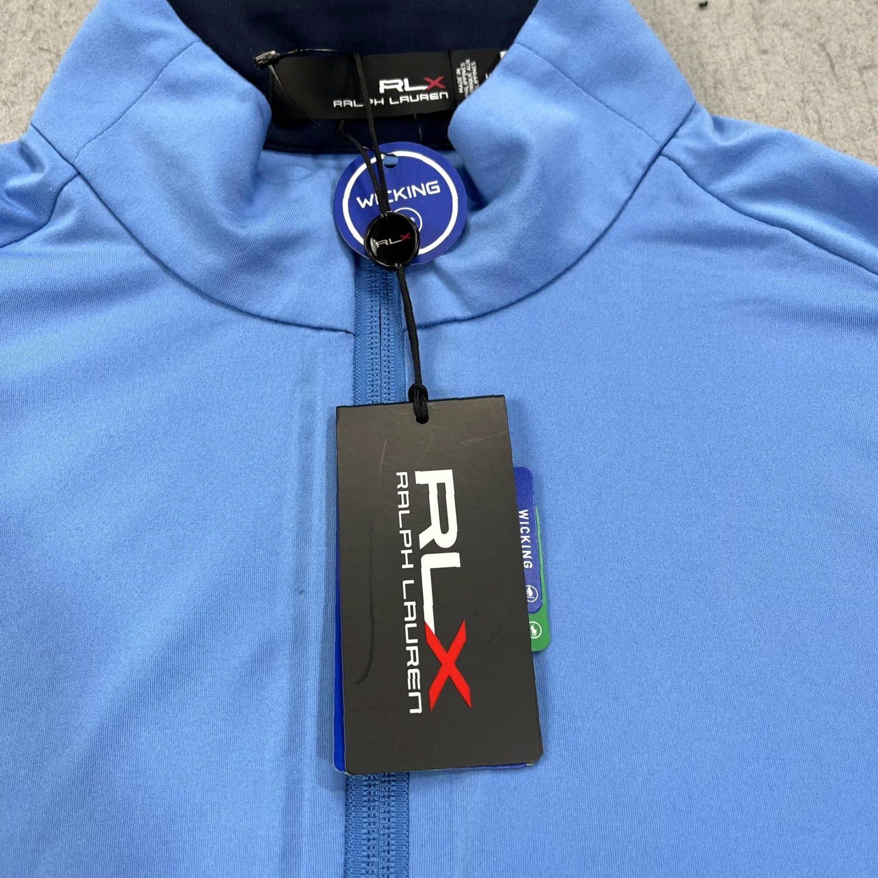 RLX Ralph Lauren VINTAGE RLX Ralph Lauren Golf Pullover Mens Medium Blue 1/4 Zip Country Club of Hudson Size US M / EU 48-50 / 2 - 4 Thumbnail