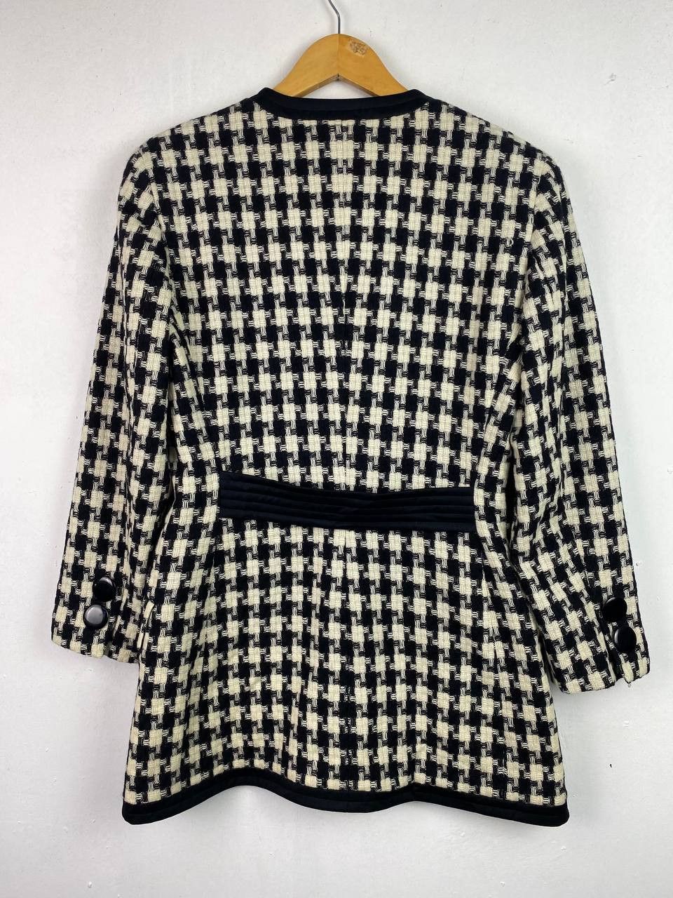 Designer italian designer wool checkered jacket nice design Size M / US 6-8 / IT 42-44 - 9 Thumbnail