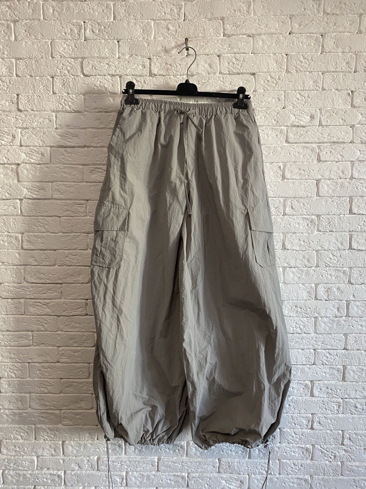 Pre-owned Outdoor Life X Vintage Nylon Parachute Pants In Grey