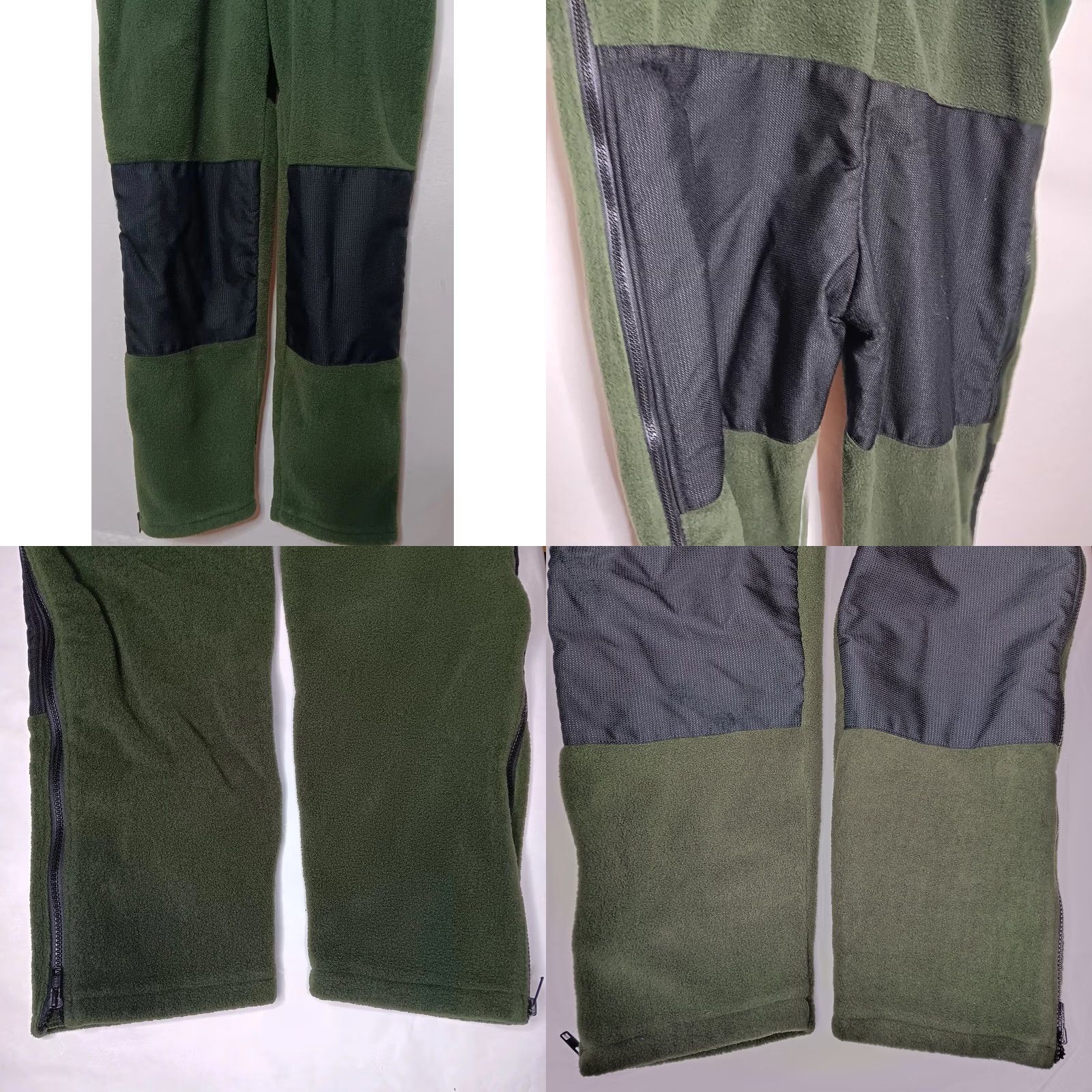 Vintage Adventure Tech Inc Bib Overalls L Men Green Fleece Knee Reinforced Zip Side Adjustable Straps 29" Inseam Snow Pants Size US 33 - 8 Thumbnail