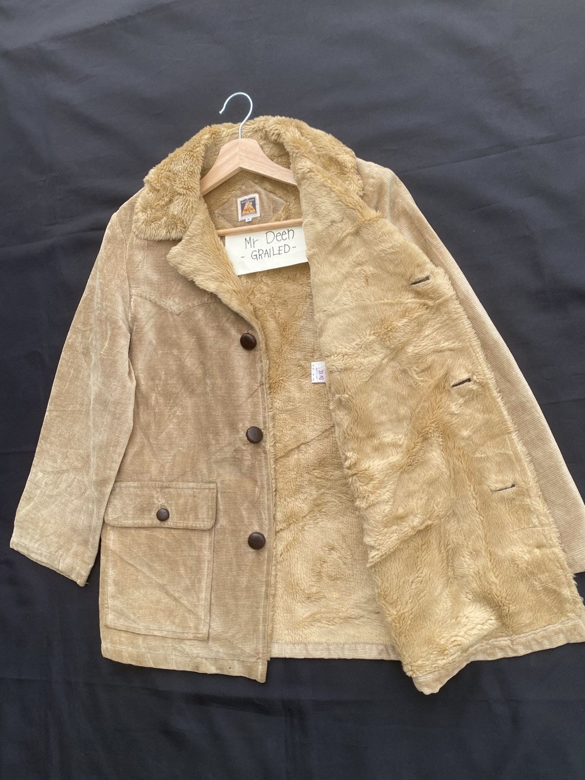 The Real McCoy's Rare Vintage McCoy’s Shearling Jacket Mushroom Buttons Jckt Size US M / EU 48-50 / 2 - 10 Thumbnail