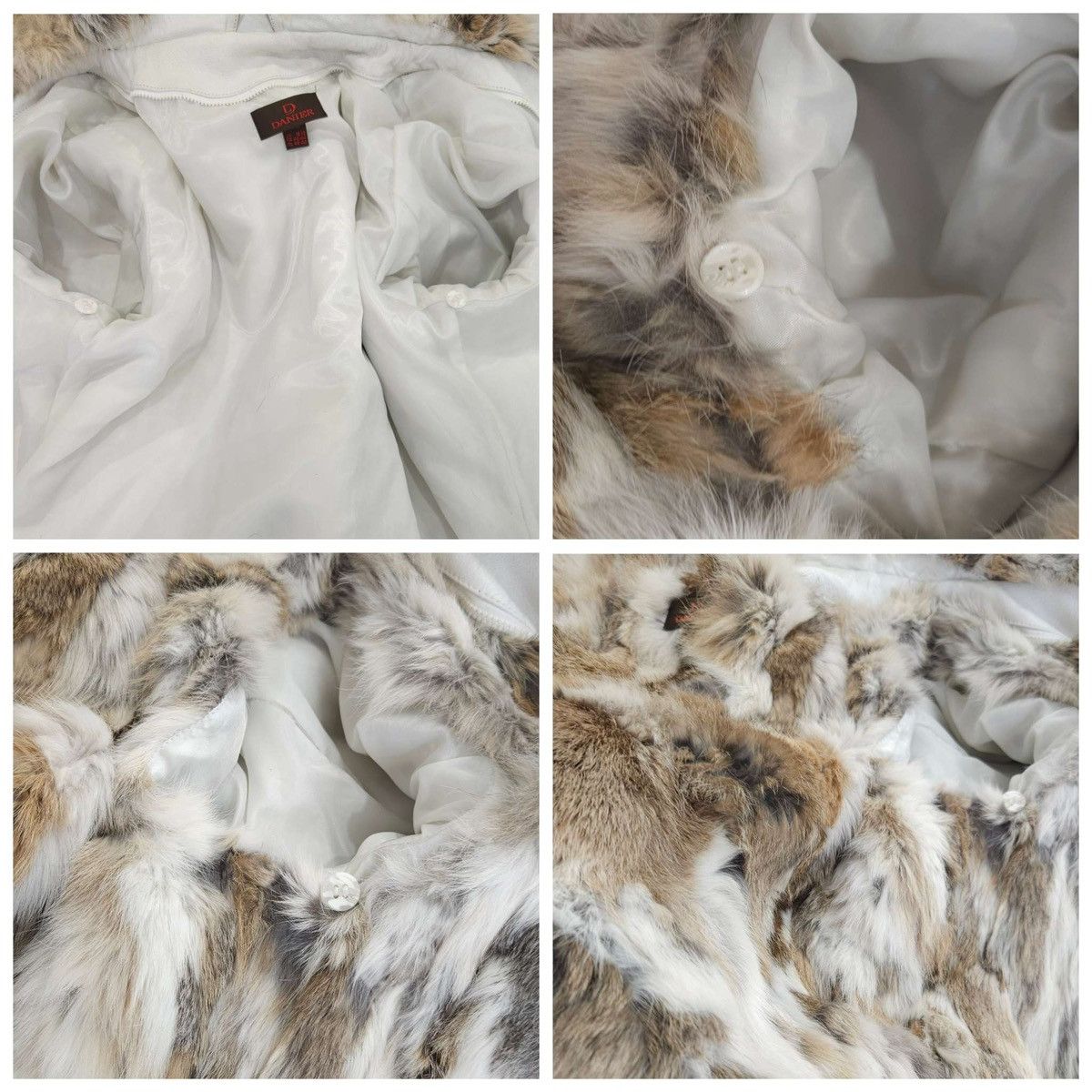 Danier 100% Leather Raccoon Fur Lining Rabbit Hooded Coat By Danier Size M / US 6-8 / IT 42-44 - 22 Thumbnail