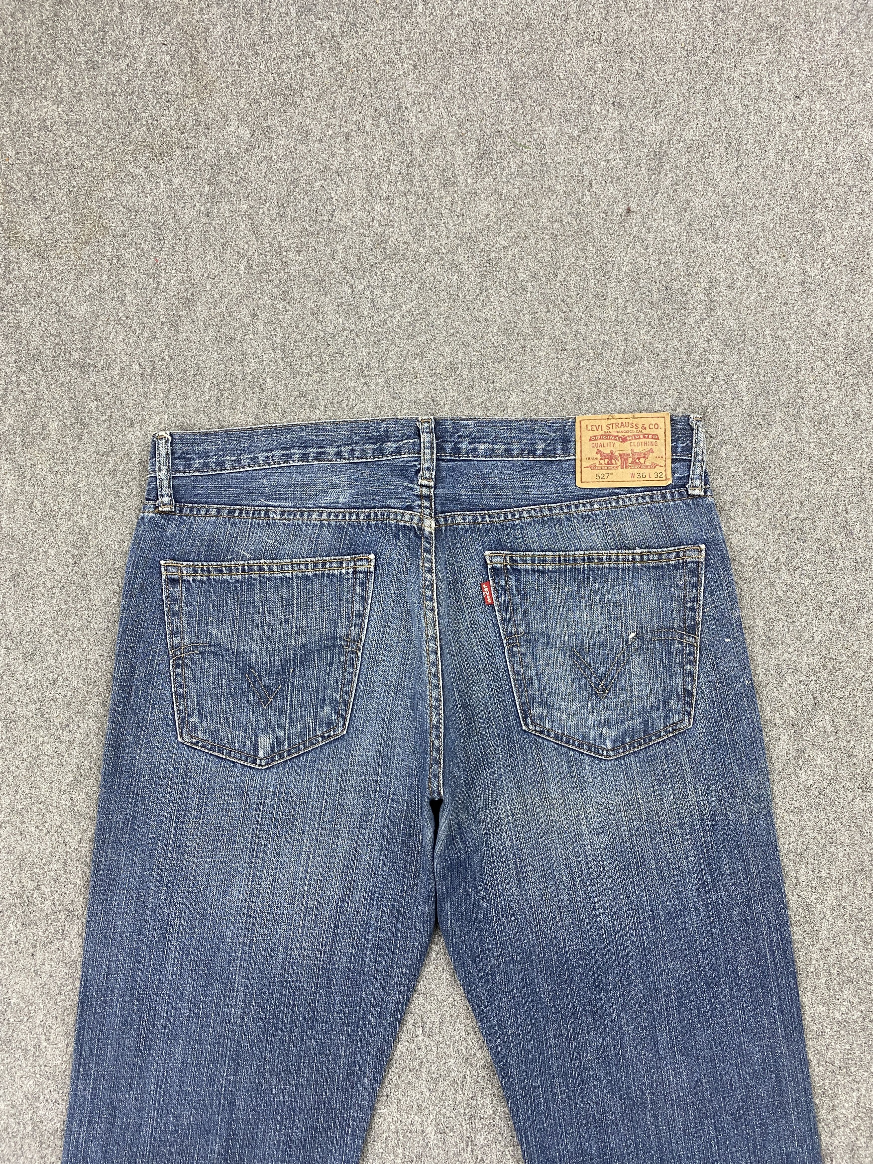 Levi's × Vintage Vintage Levi's 527 Distressed Bootcut Jeans Size US 38 / EU 54 - 4 Thumbnail