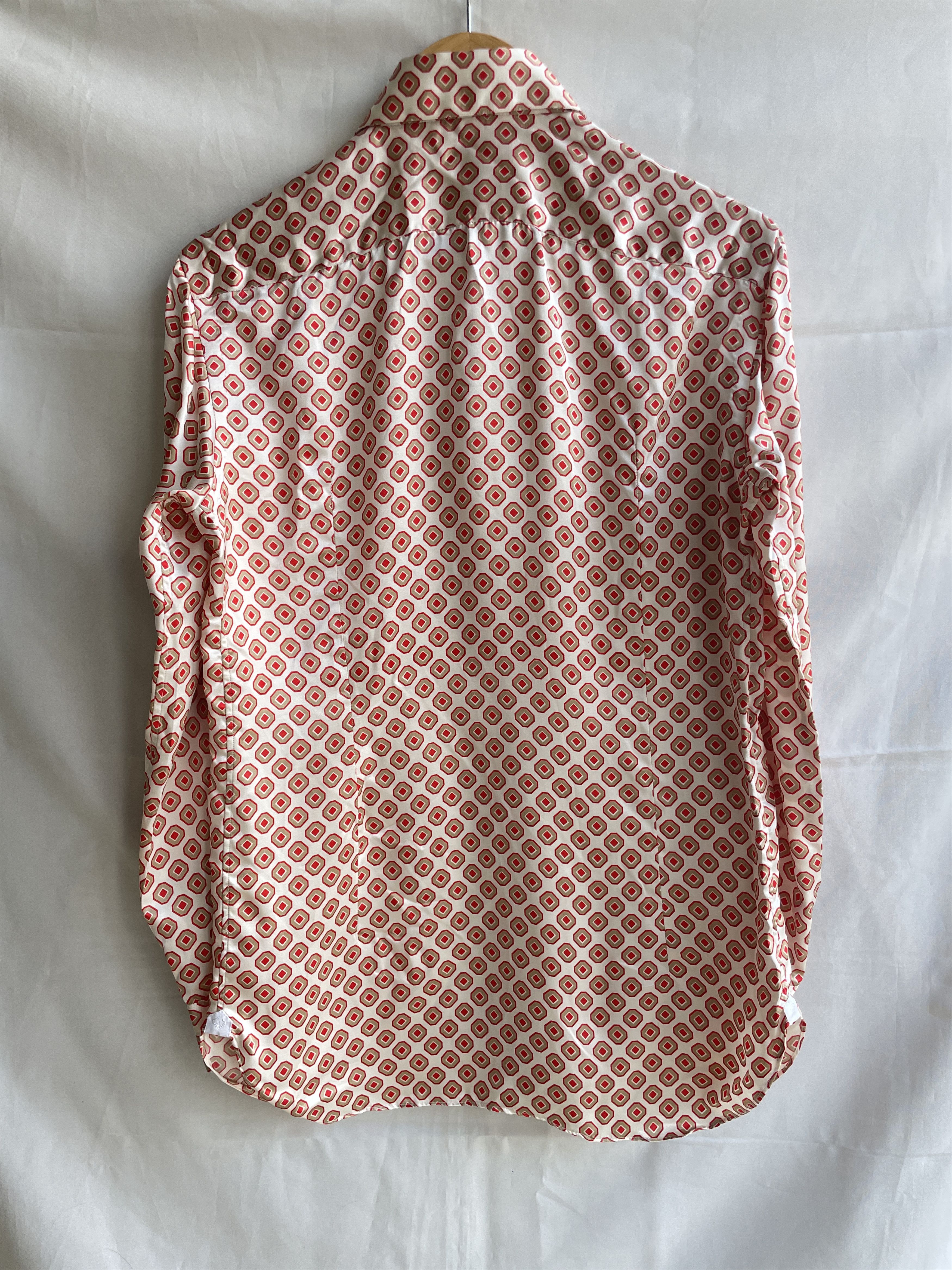 Luigi Borrelli Luigi Borrelli United Arrows Silk Geometrical Lounge Shirt Size US S / EU 44-46 / 1 - 2 Thumbnail