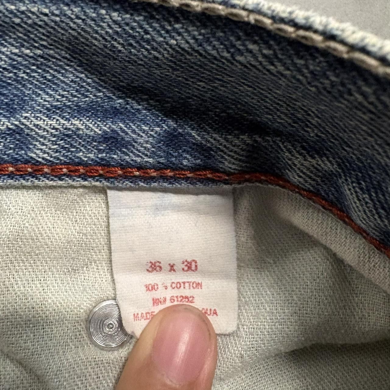 Vintage Crazy Vintage Y2K/2000s Super Baggy Ripped Grunge Skater Medium Wash Denim Jeans! Size US 36 / EU 52 - 7 Thumbnail