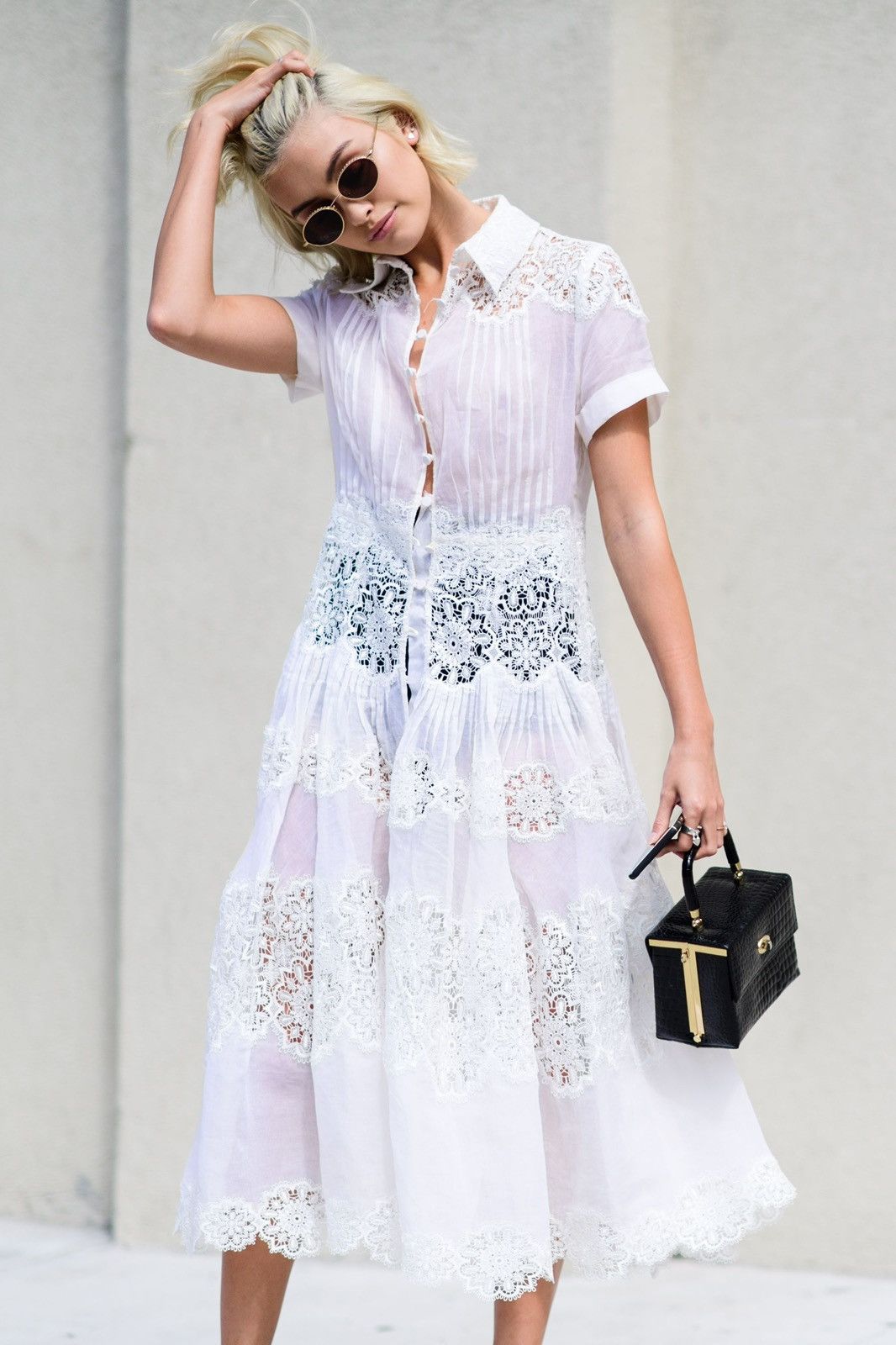 Zimmermann Zimmermann Sunday Midi Dress Size L / US 10 / IT 46 - 1 Thumbnail