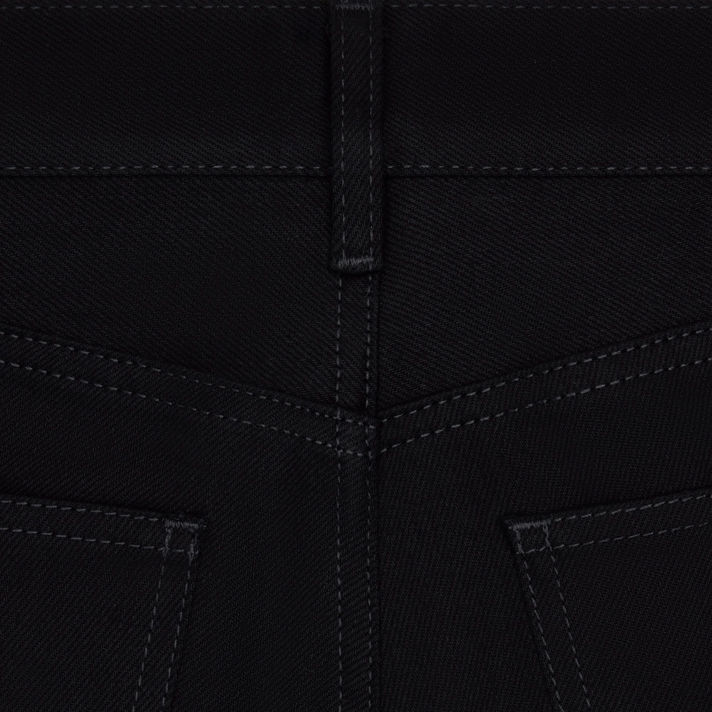 Celine 2N782085T.38TK Lou Jeans in Pure Black Wash Denim Size US 33 - 4 Thumbnail