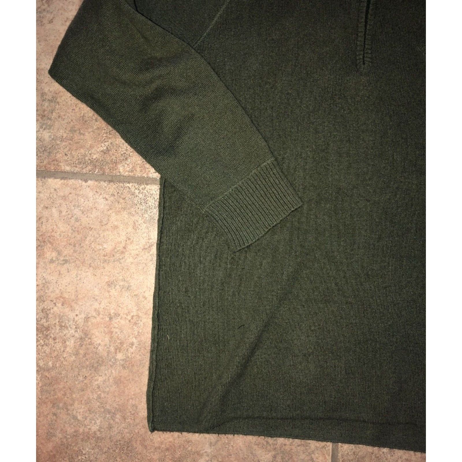 The North Face THE NORTH FACE Men's Green 1/4 Zip Wool Jacket Size M Size US M / EU 48-50 / 2 - 4 Thumbnail