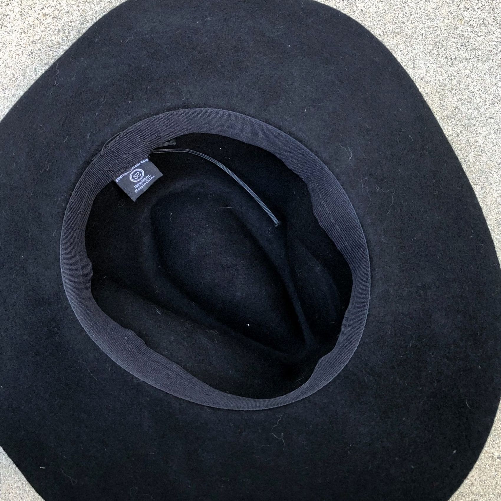 FELT SOMETHING SPECIAL HATS Cowboy Hat Women's 100% Wool Black Felt Cap One Size Black Wool Cowboy Hat Womens Size ONE SIZE - 4 Thumbnail
