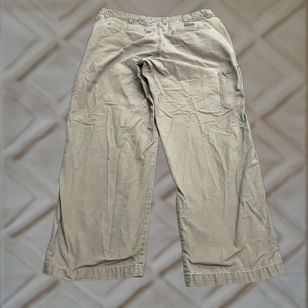 Vintage Columbia Pants Mens 36x32 Carpenter Brown Cotton Outdoor Workwear Size US 36 / EU 52 - 1 Thumbnail