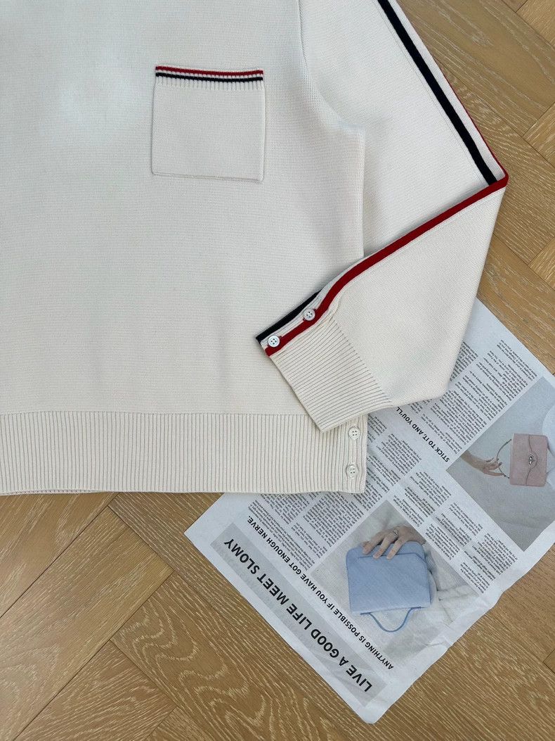 Thom Browne Thom Browne Round collar knit sweater Size US XXL / EU 58 / 5 - 3 Thumbnail