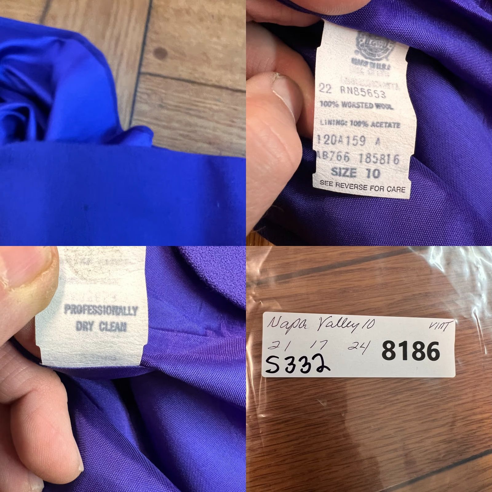 Vintage **Vintage Napa Valley Purple Adult Suit Jacket Size 10 Made USA** User: **Vintage Napa Valley Purple Suit Jacket Size 10 Made USA** Size L / US 10 / IT 46 - 8 Thumbnail