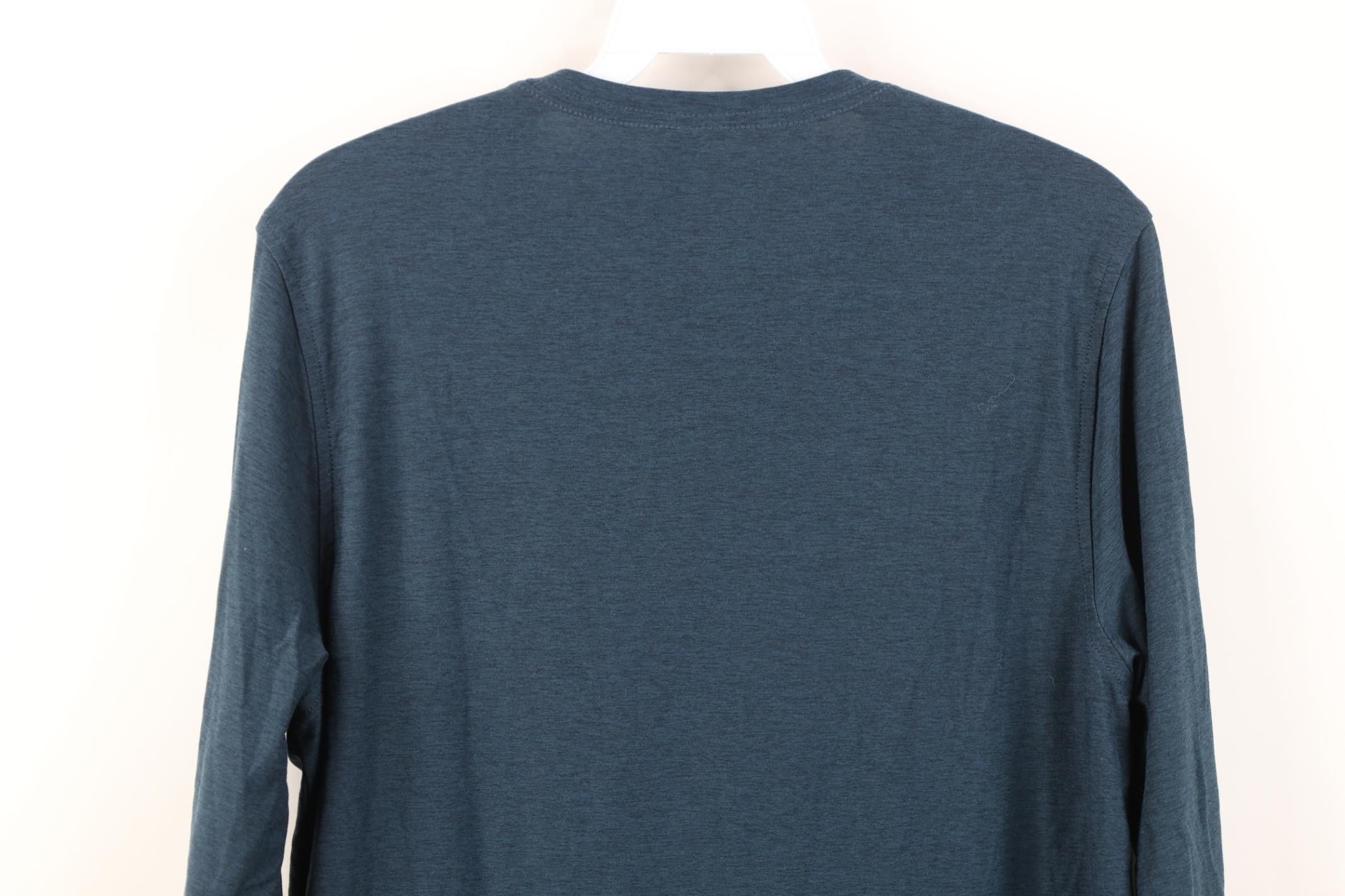 Vuori Vuori Tech Knit Running Jogging Gym Long Sleeve T-Shirt Blue Size US S / EU 44-46 / 1 - 8 Thumbnail