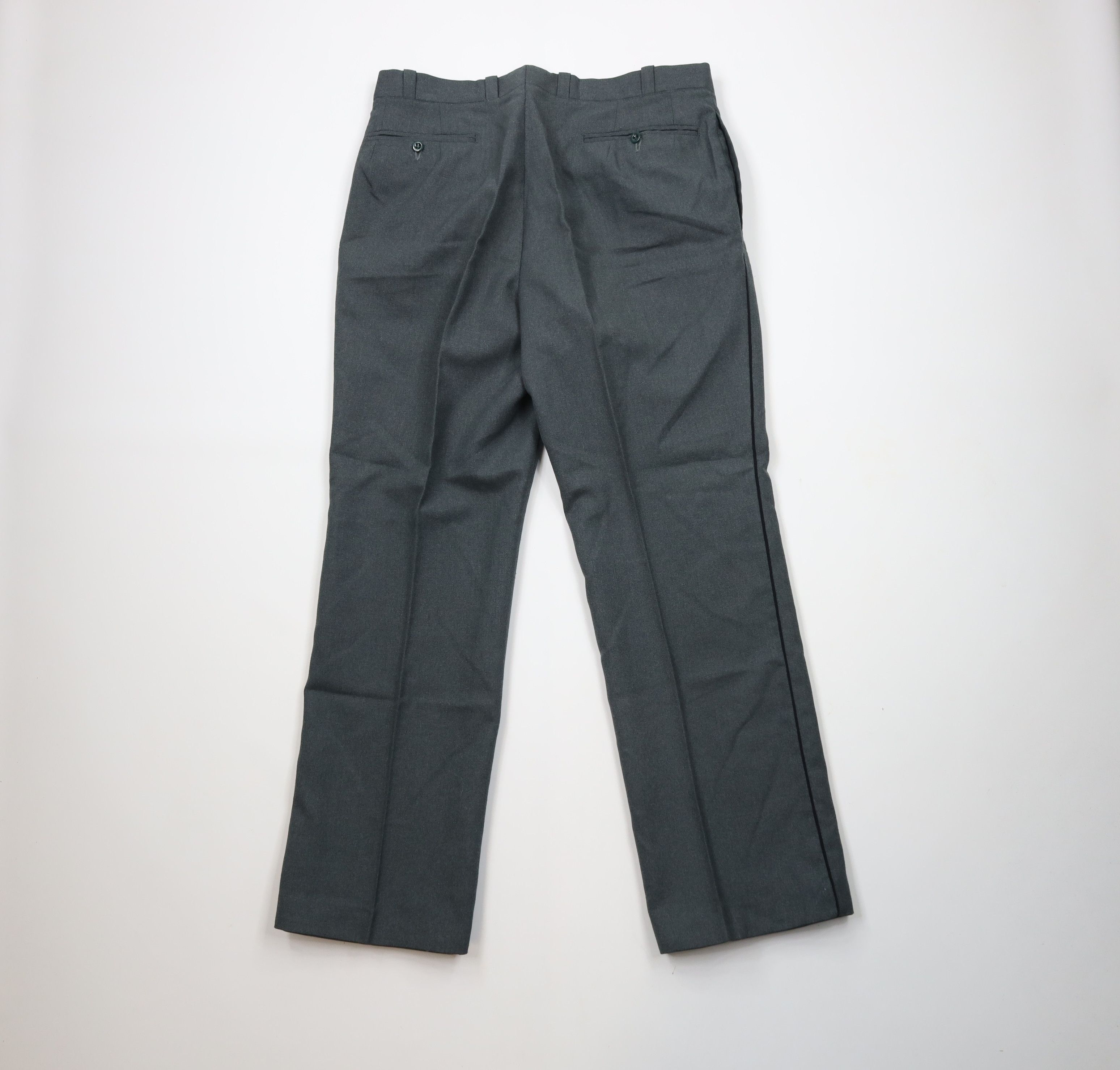 Vintage Vintage 70s Military Heavyweight Wool Button Wide Leg Pants Size US 34 / EU 50 - 9 Thumbnail