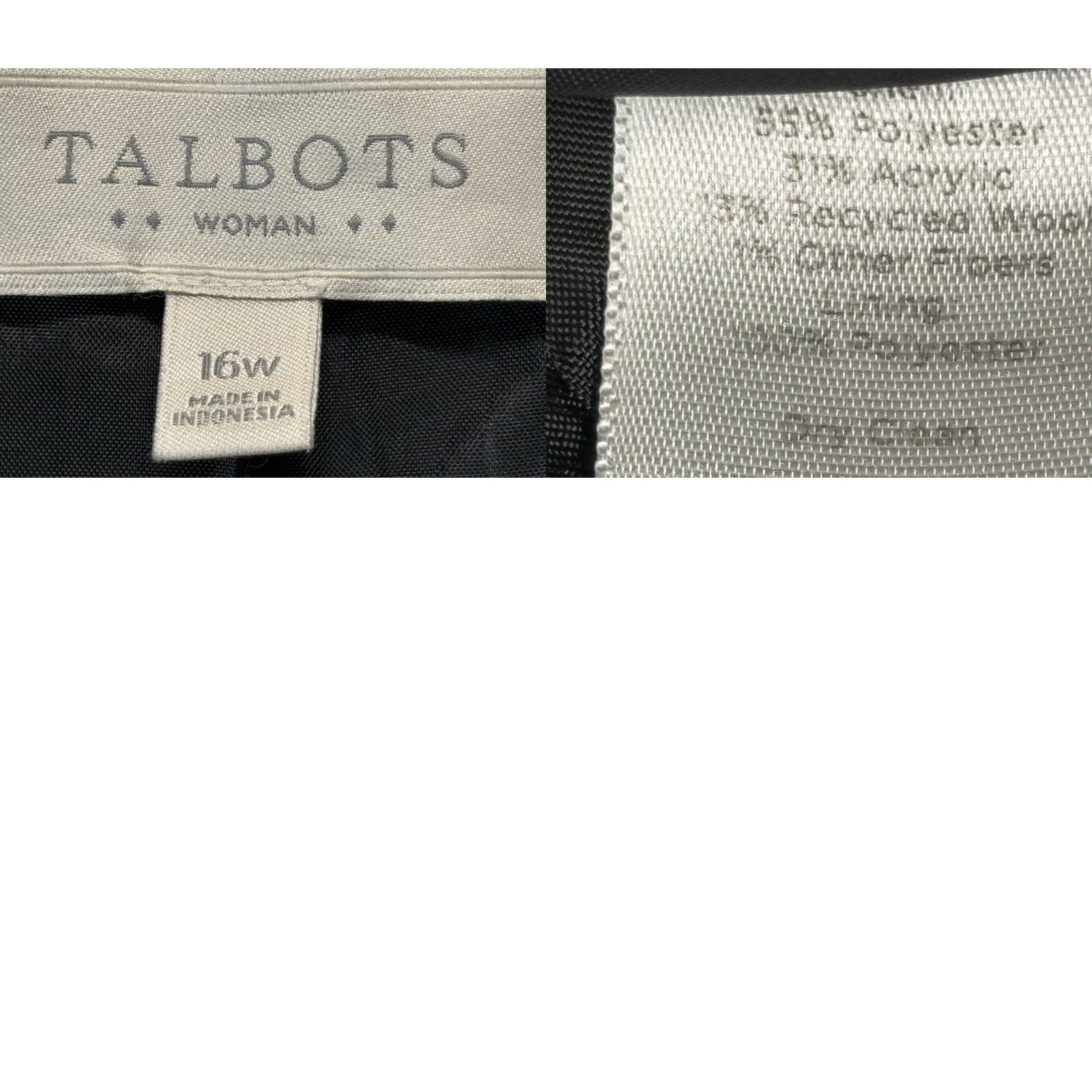 Talbots Talbots Tweed Blazer Jacket Sz 16W Plus Women’s Grey Black Open Fringe Trim Size XXL / US 16-18 / IT 52-54 - 8 Thumbnail