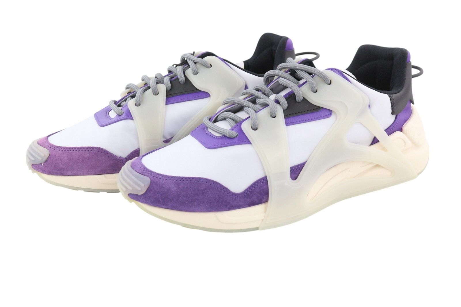 Diesel S-SERENDIPITY MASK EU44.5 Grey Almond Toe Low Top 41075 Size US 11.5 / EU 44-45 - 4 Thumbnail