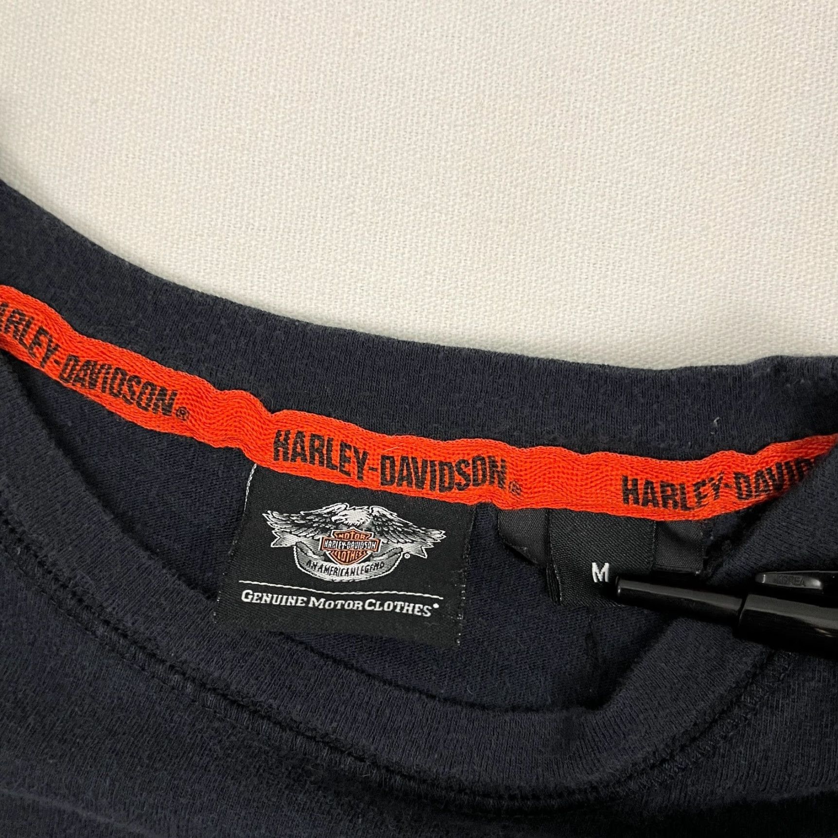 Harley Davidson VINTAGE Harley-Davidson Shirt Mens M Faded Black Fire Flames Biker Long Sleeve VTG Size US M / EU 48-50 / 2 - 6 Thumbnail