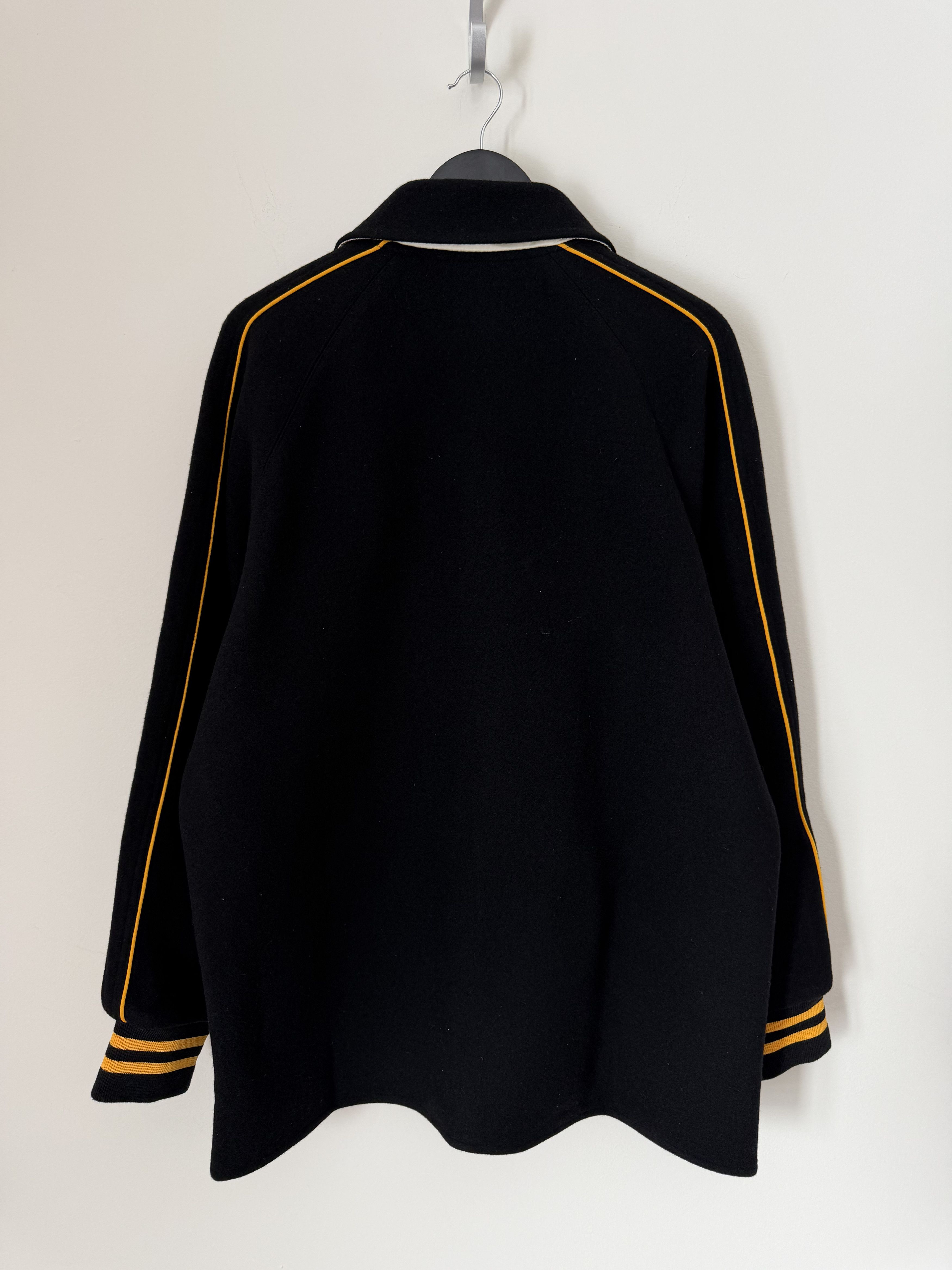 Bode Bode Monogram Snap Reversible Jacket in Black Cream Size US L / EU 52-54 / 3 - 6 Thumbnail