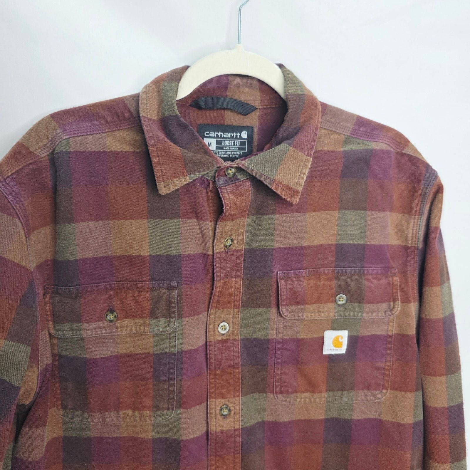 Carhartt Carhartt Loose Fit Long Sleeve Button Front Men's Shirt Size US M / EU 48-50 / 2 - 7 Thumbnail
