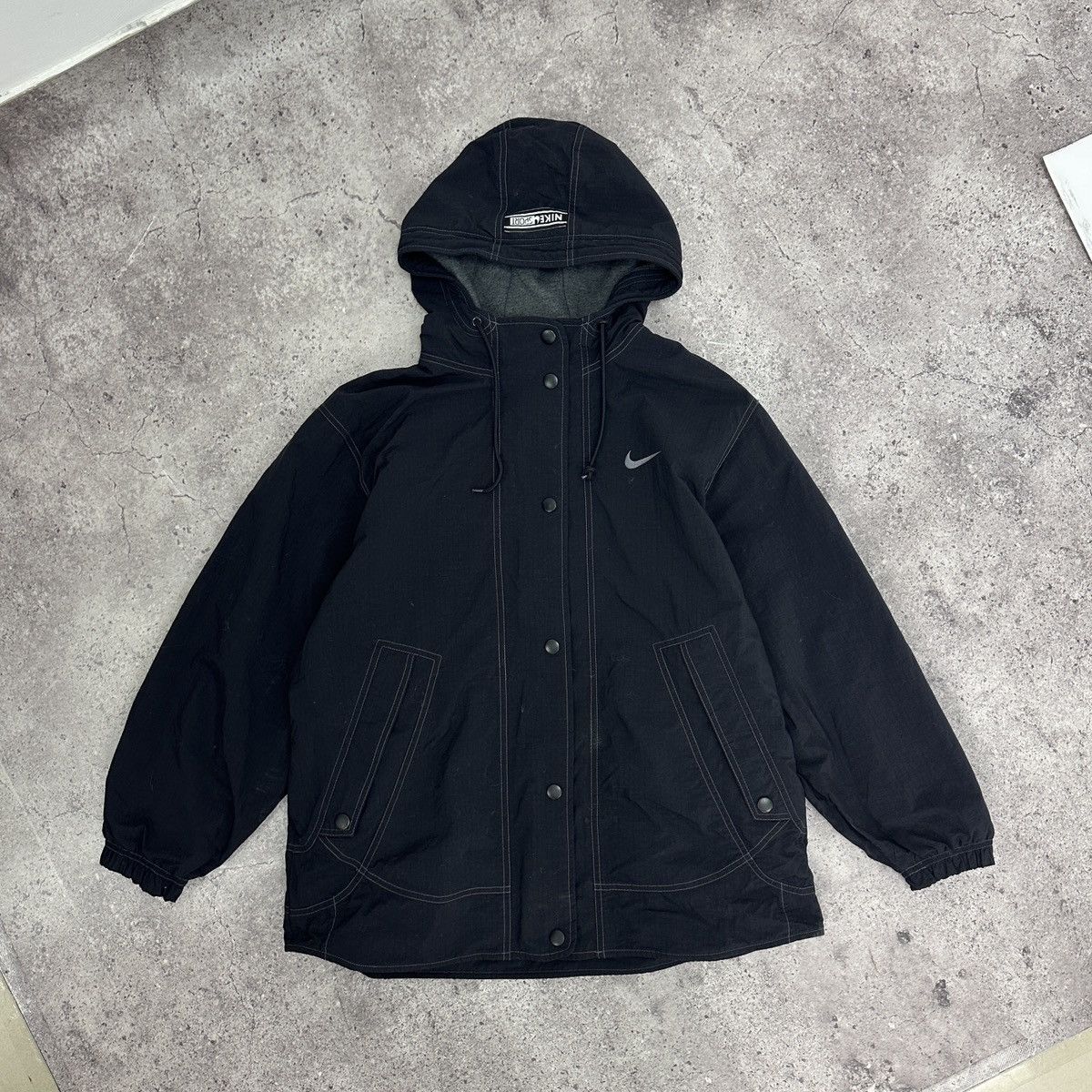 Nike Vintage 90s Nike Embroidered logo swoosh jacket y2k og hype Size US M / EU 48-50 / 2 - 1 Thumbnail