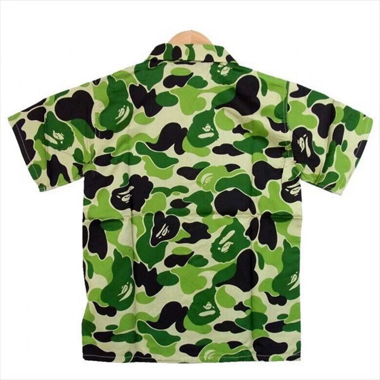 Bape BAPE NIGO Hawaiian Wood Button Camo Short Sleeve Shirt XS Size US XS / EU 42 / 0 - 2 Thumbnail