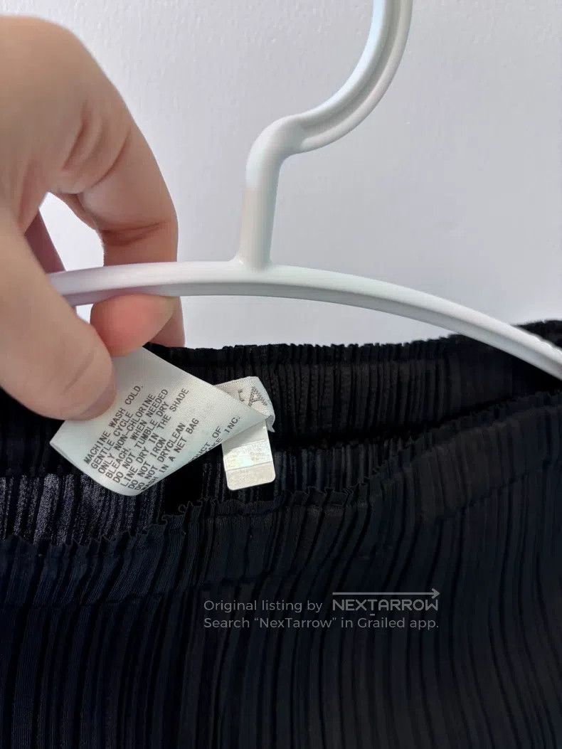Issey Miyake Black Straight-Leg Long Pants
