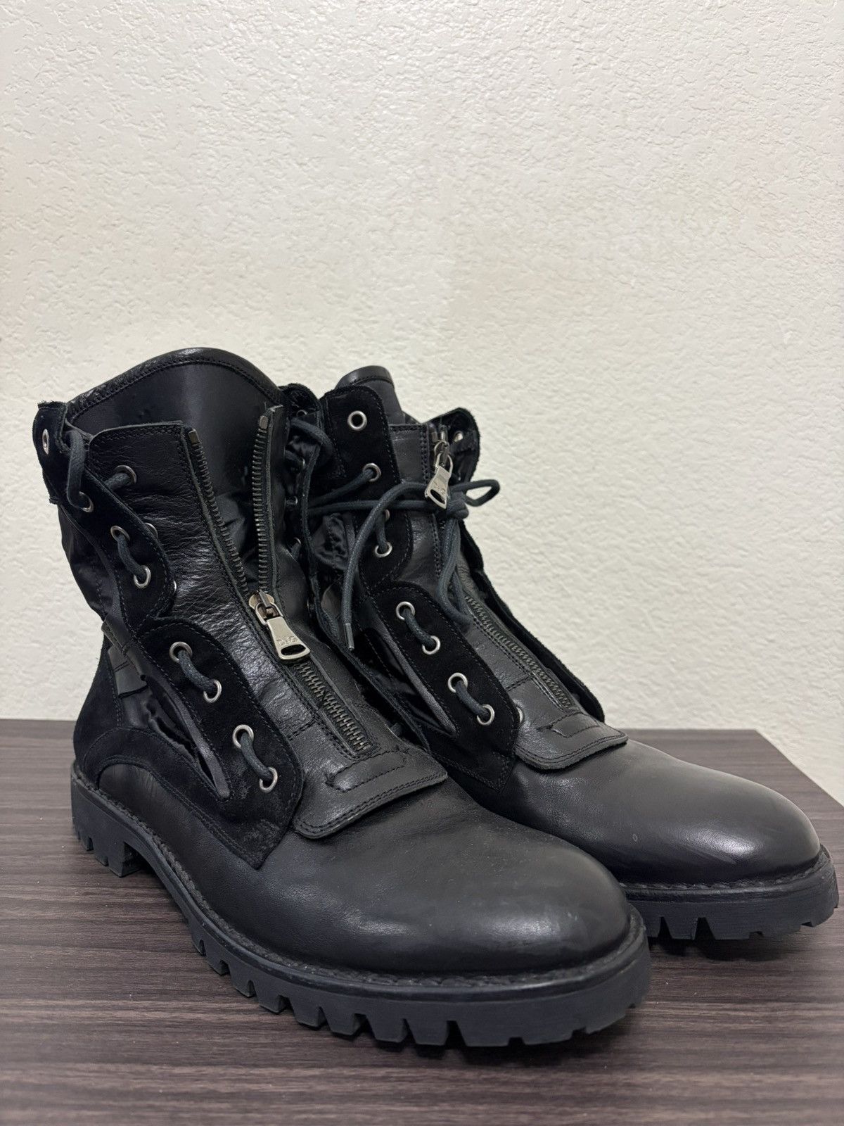 Dolce & Gabbana Dolce & Gabbana AW17 Hybrid Zip Combat Boots Size US 8 / EU 41 - 1 Thumbnail