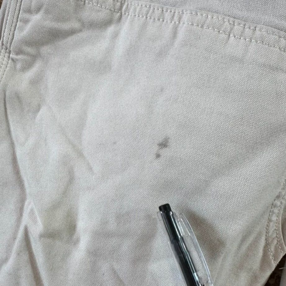 Carhartt VINTAGE Carhartt Men’s Double Knee Workwear Pants 30x30 White Cream Mens Pants Carhartt 5-Pocket Design Cotton Workwear Size US 30 / EU 46 - 5 Thumbnail