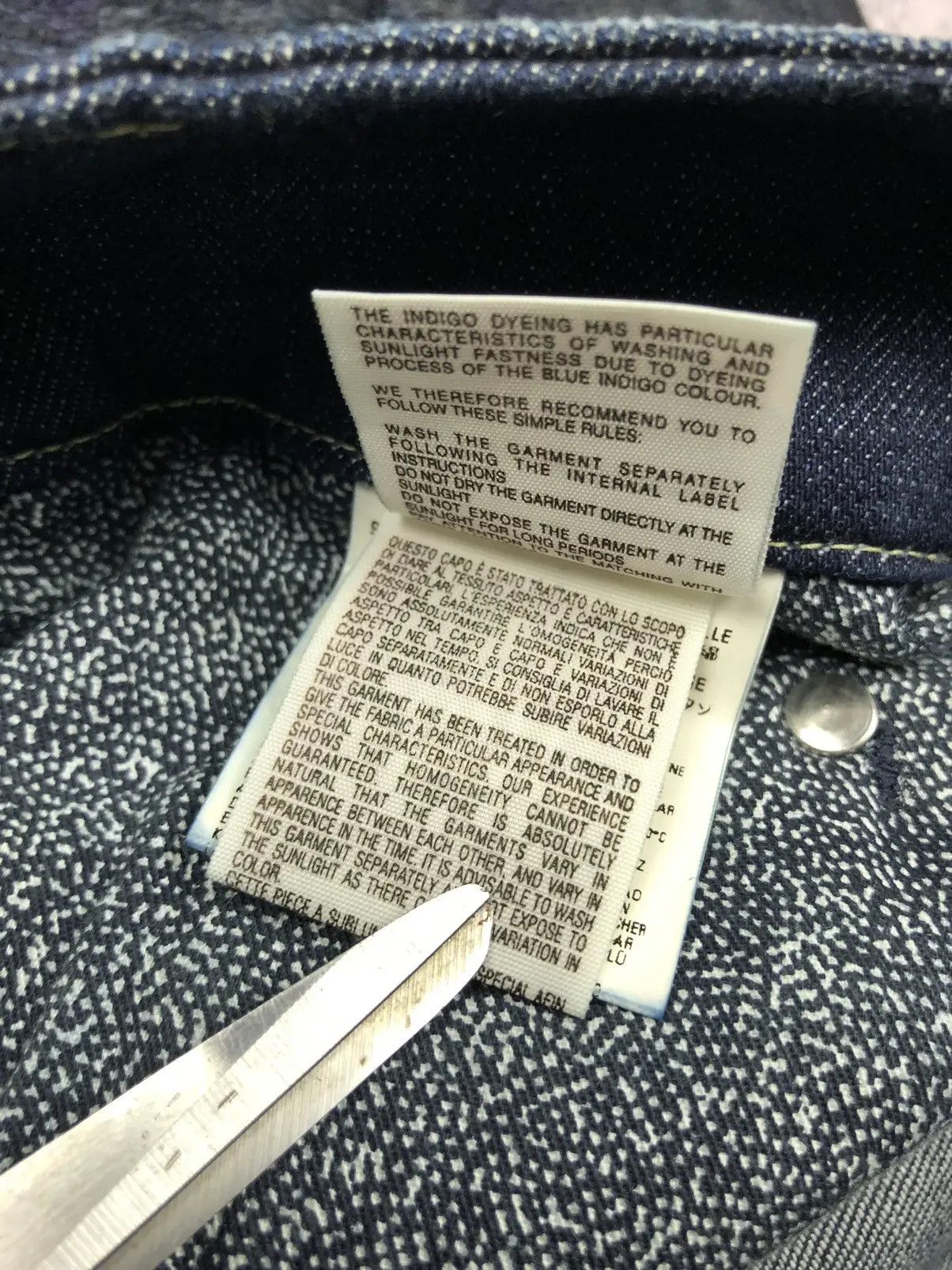 Diesel DIESEL Vintage Avant-garde Y2K Blue Denim Skirt Streetwear Size 29" - 14 Thumbnail