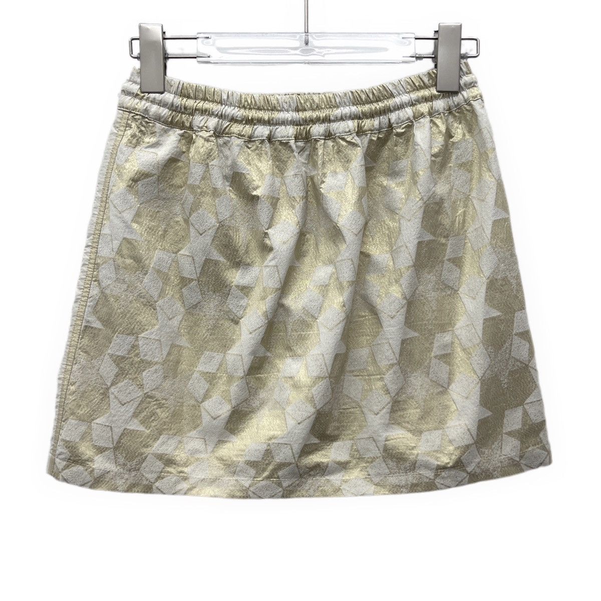Dior Dior Gold Star Letter Printed Waist Casual Mini Skirt K26WX Size 32" / US 10 / IT 46 - 2 Thumbnail