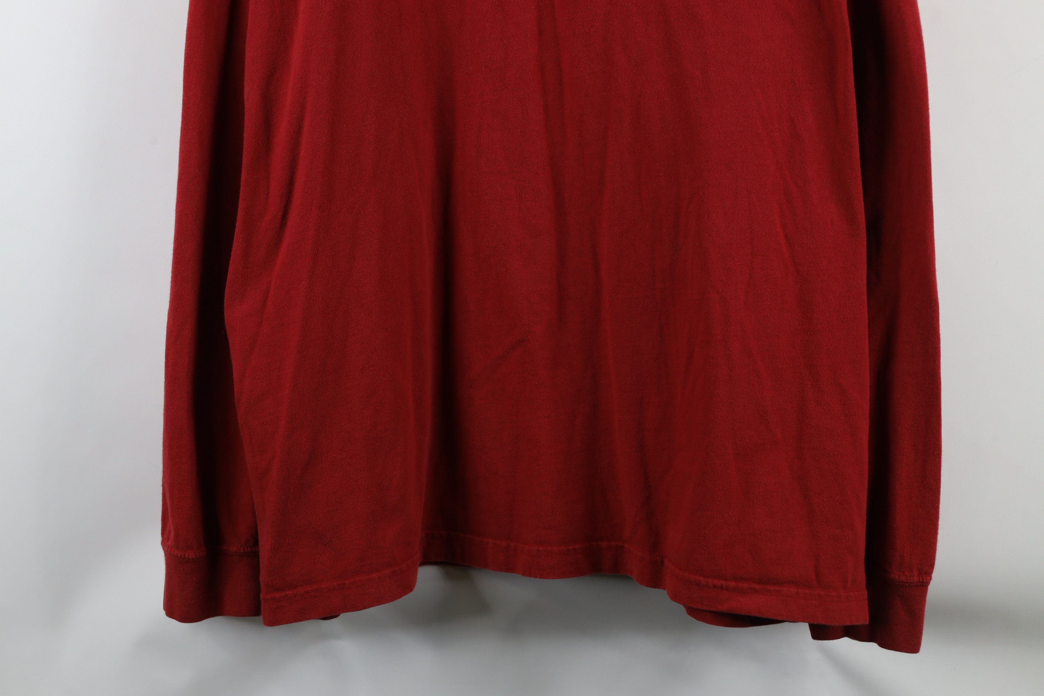 Eddie Bauer × Vintage Vintage 90s Eddie Bauer Out Long Sleeve T-Shirt Red USA Size US XXL / EU 58 / 5 - 3 Thumbnail