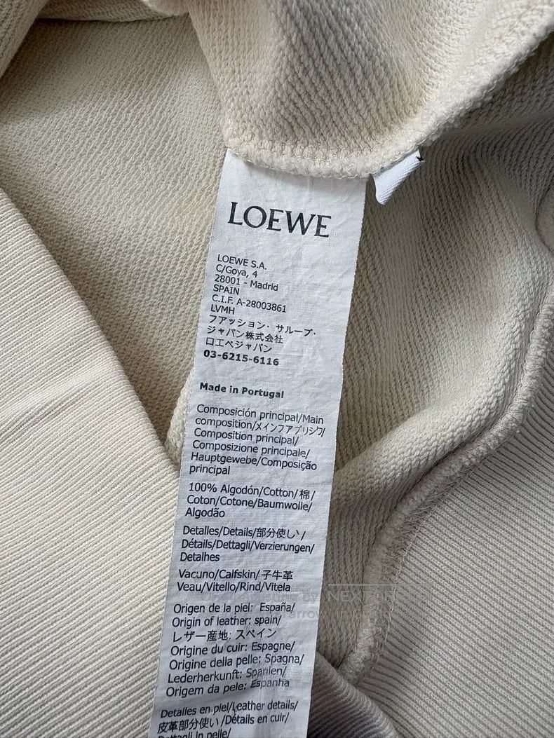 Loewe Loewe White Leather Pocket Hoodie Size US S / EU 44-46 / 1 - 6 Thumbnail