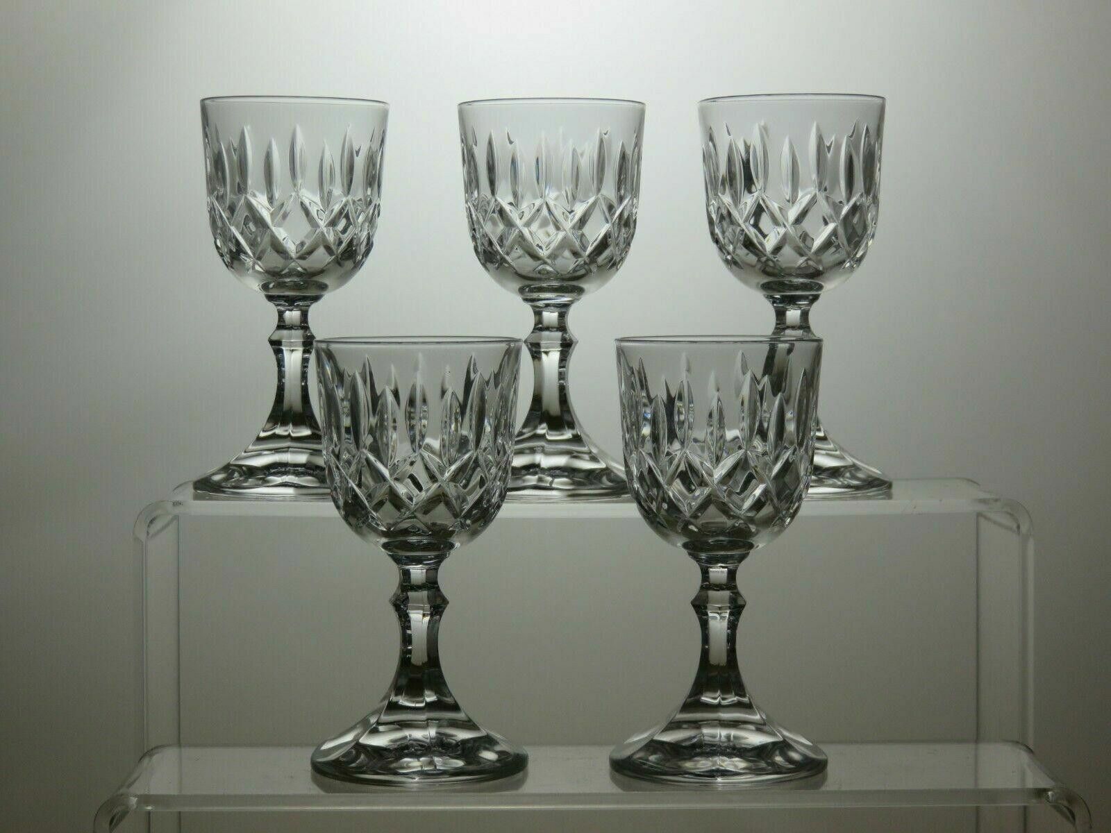 The Unbranded Brand Lead Crystal Cut Glass Liqueur Set Of 5 Glasses 4" Size ONE SIZE - 2 Thumbnail