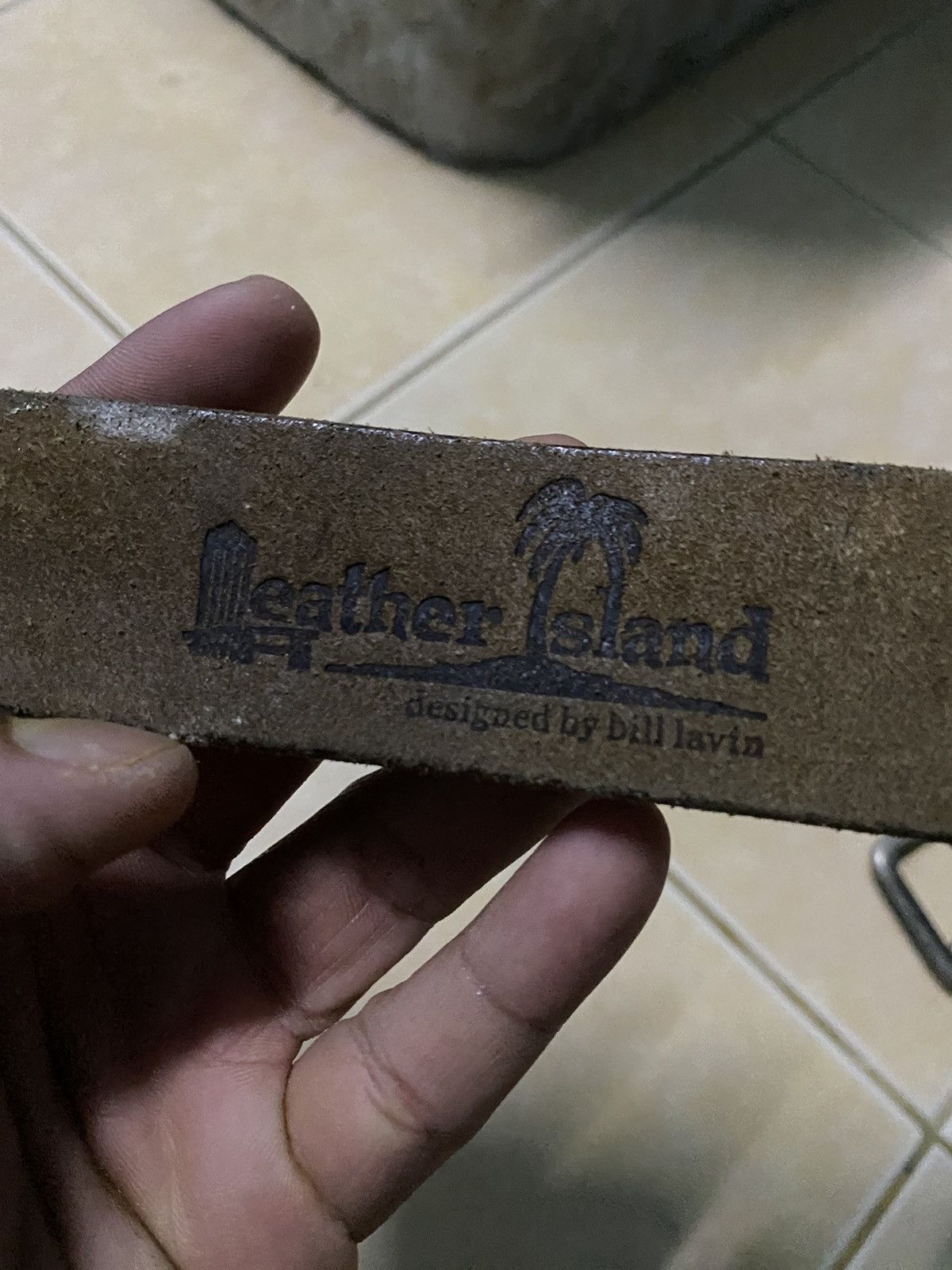 Leather × Vintage Vtg Belt Leather Island By Bill Lavin Size 34 - 5 Thumbnail