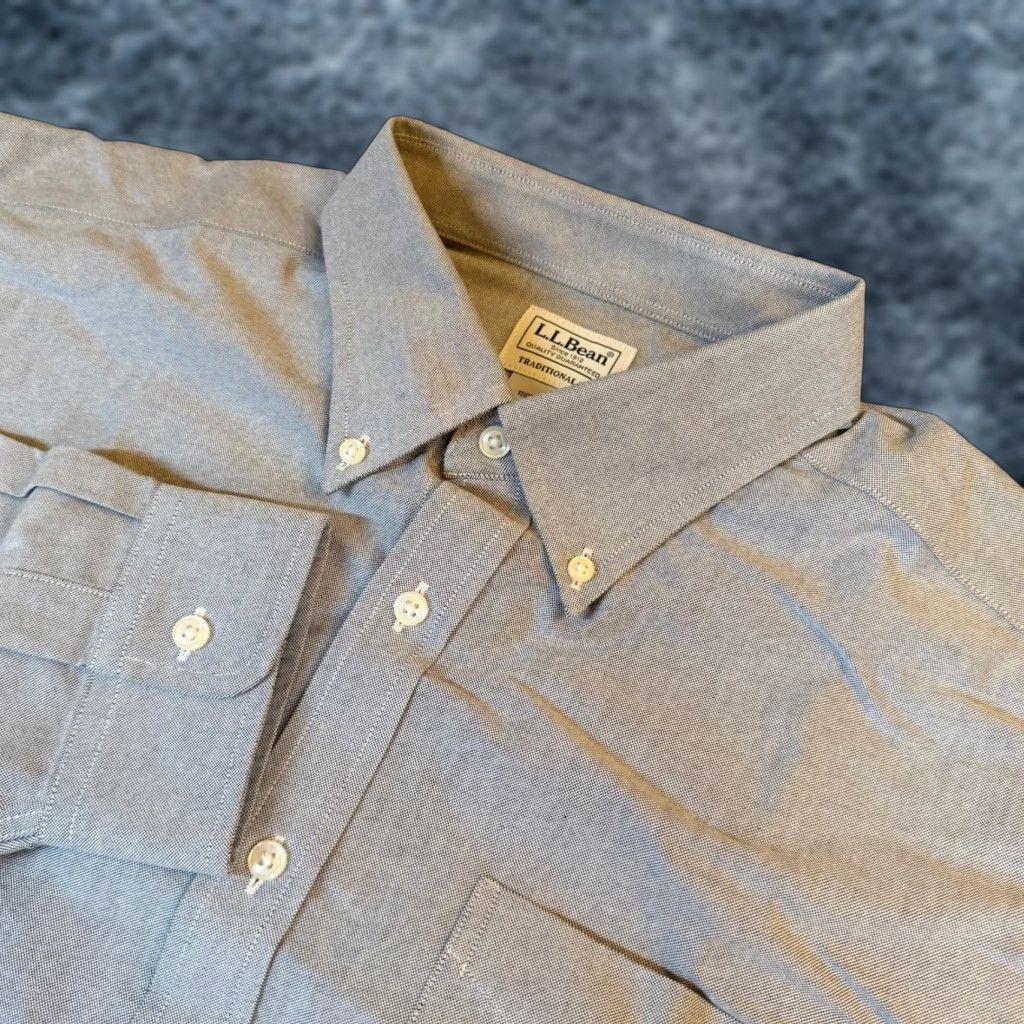 Vintage LL Bean Traditional Fit Oxford Shirt Mens 17-33 Blue Long Sleeve Cotton 209410 Size US XL / EU 56 / 4 - 1 Thumbnail